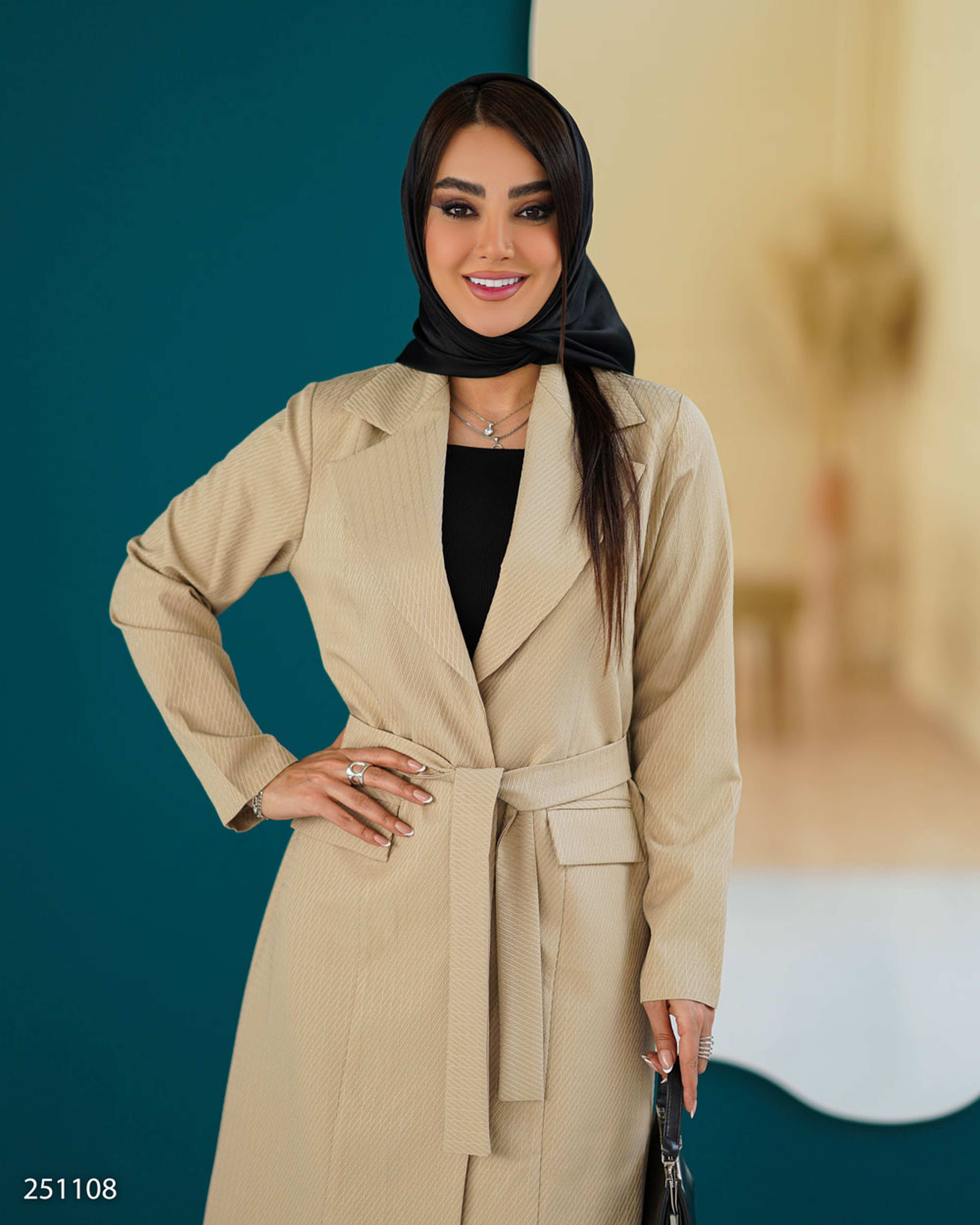 مانتو زنانه کرم السانا Elsana مدل ویرا کد 2511