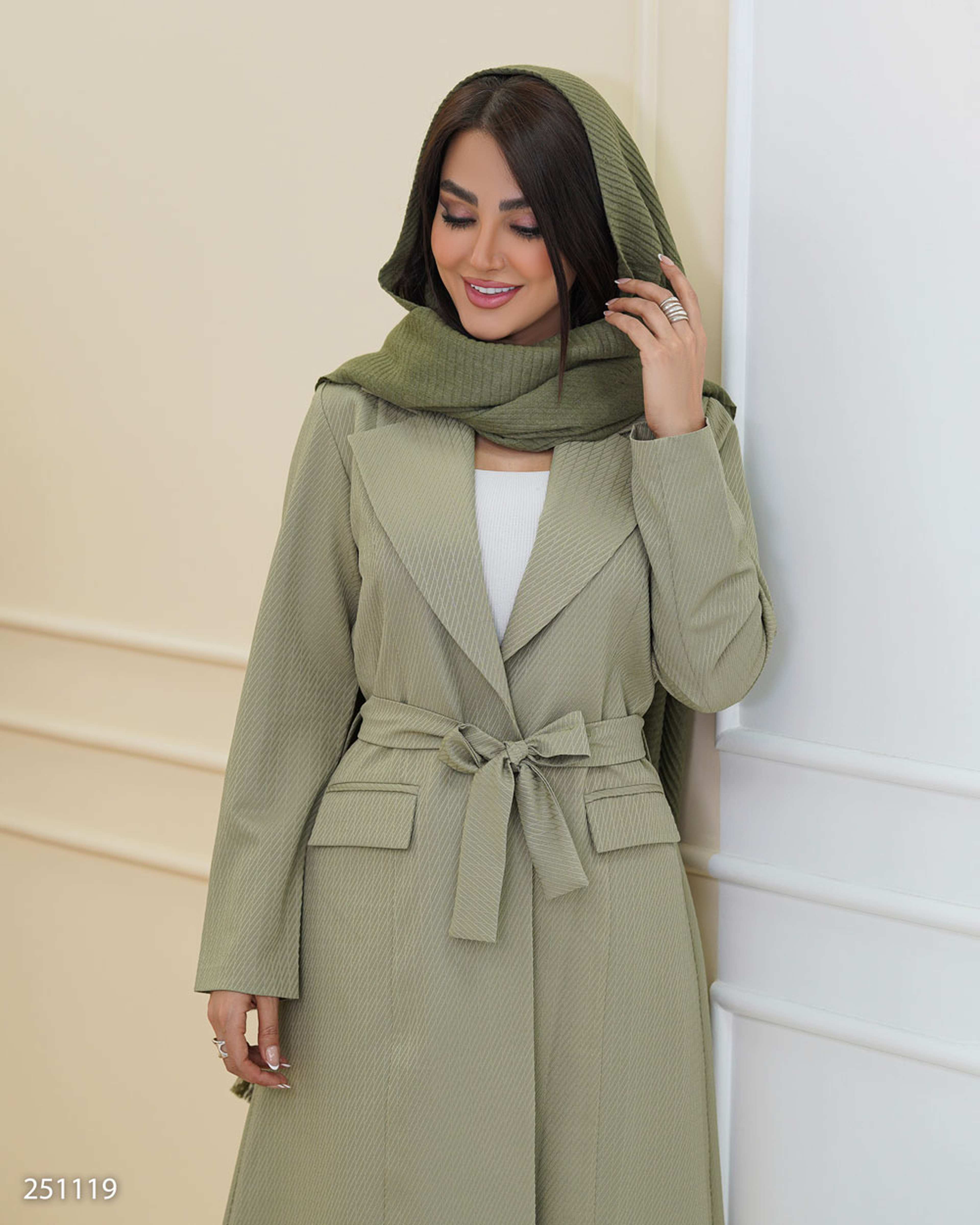 مانتو زنانه سبز سدری السانا Elsana مدل ویرا کد 2511