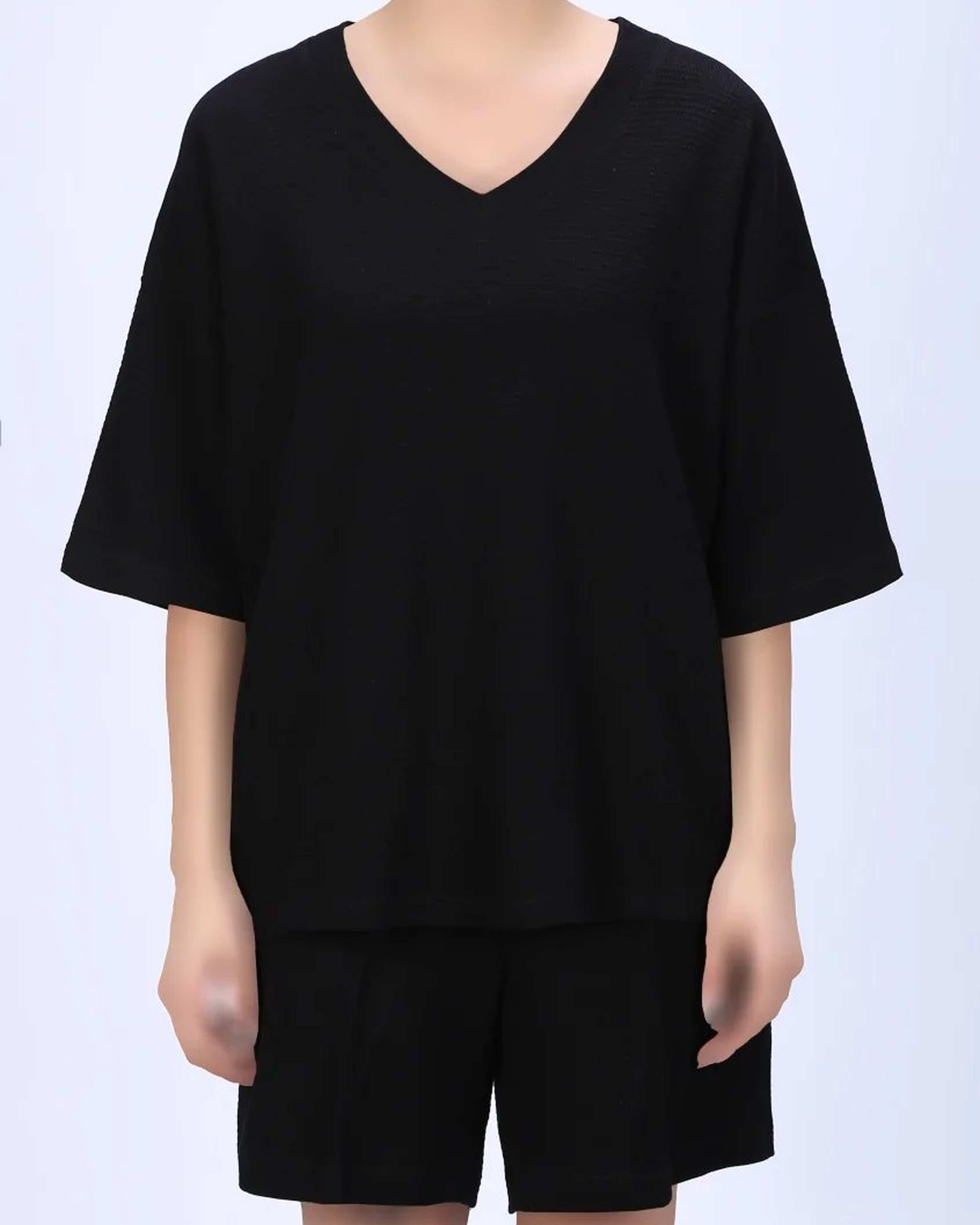 ست تیشرت و شلوارک زنانه راحتی طرحدار جی پی ای JPA - کد 04493