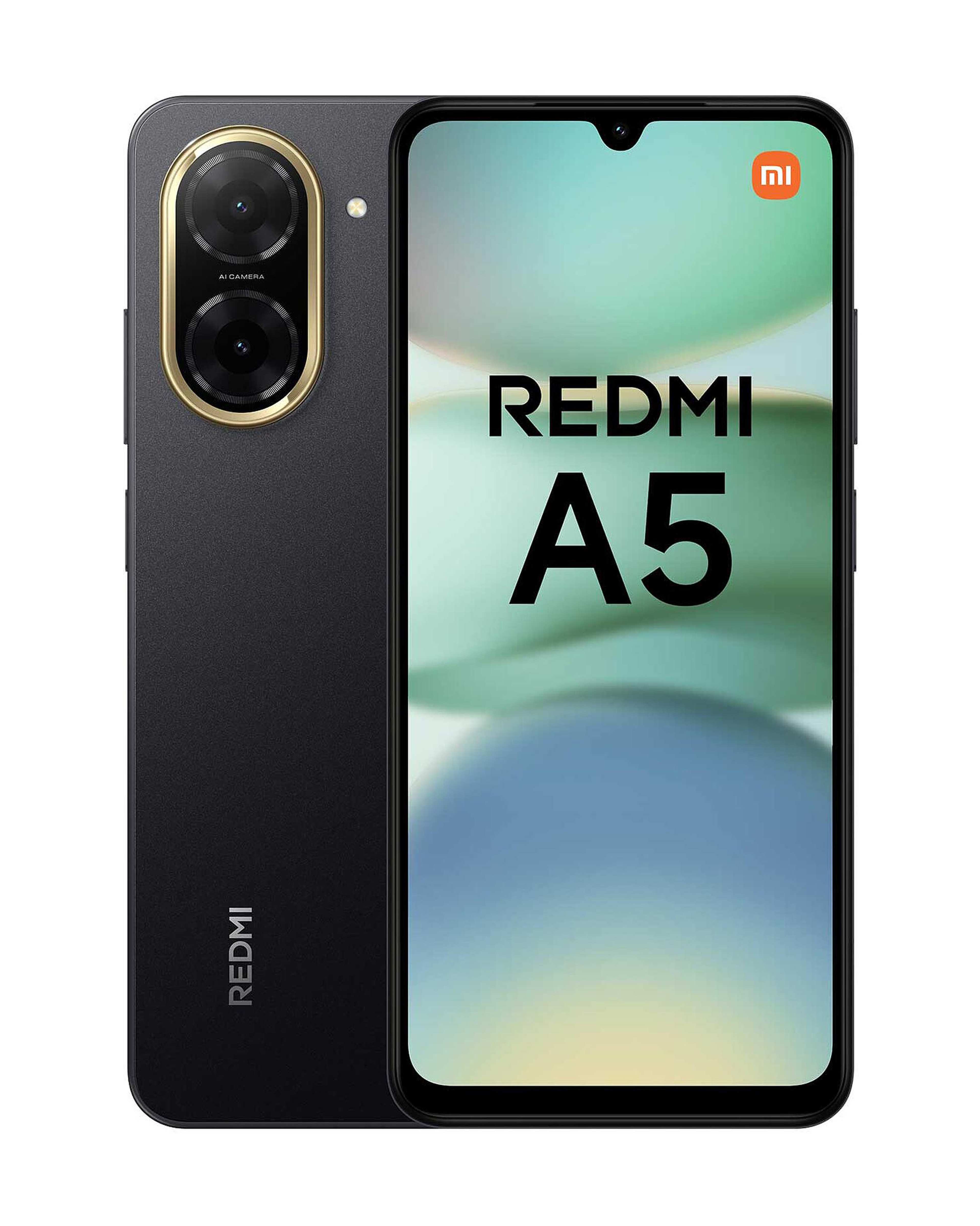 گوشی موبایل شیائومی مدل Redmi A5 دو سیم کارت ظرفیت ۱۲۸ گیگابایت و رم ۴ گیگابایت مشکی