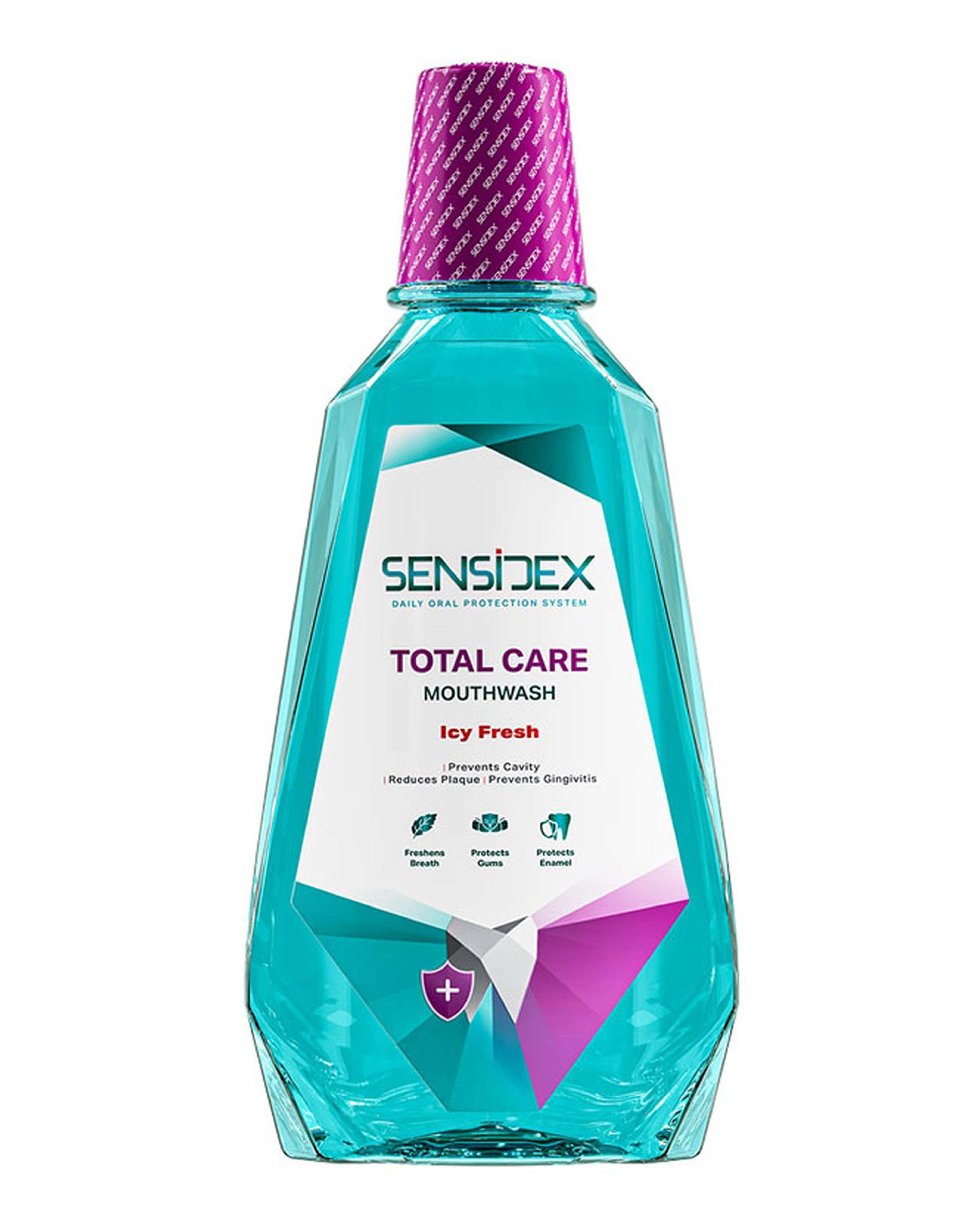 محلول دهانشویه کامل سنسیدکس Sensidex مدل Total Care حجم 420 میلی لیتر