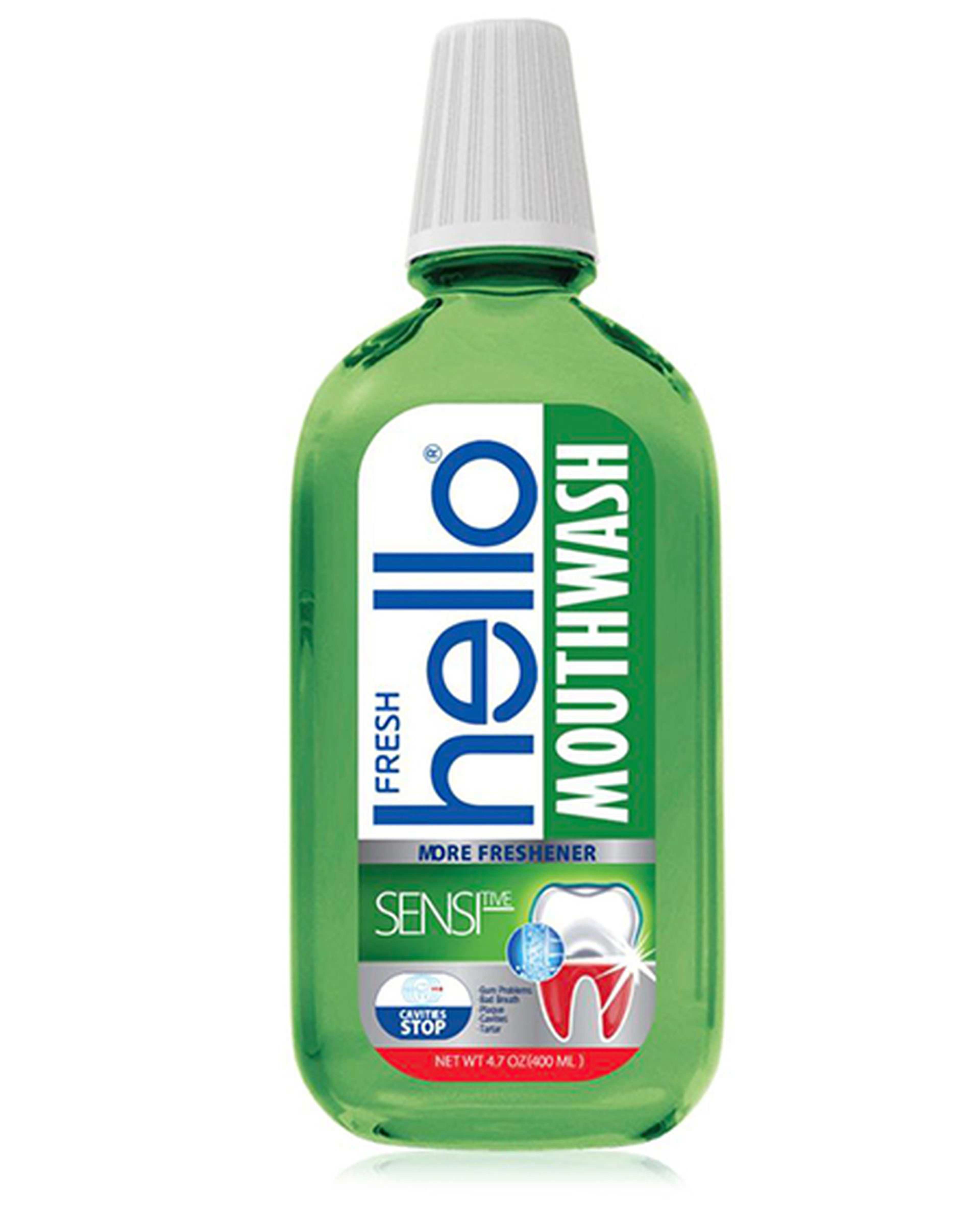 دهانشویه مخصوص دندان های حساس هلو فرش Hello Fresh حجم 400ml