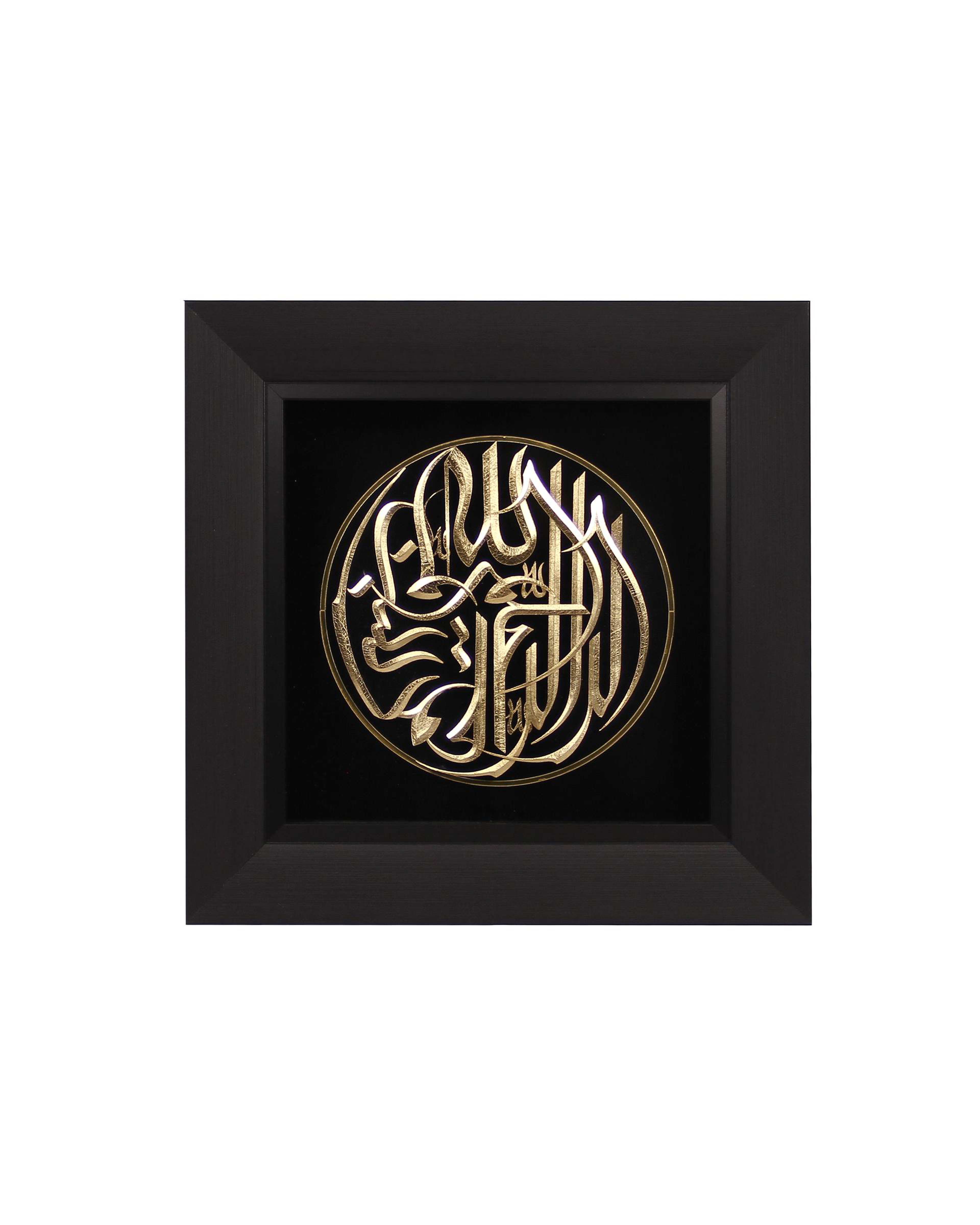 تابلو ورق طلا طرح صلوات گرد سایز 50×50 سانتی متر