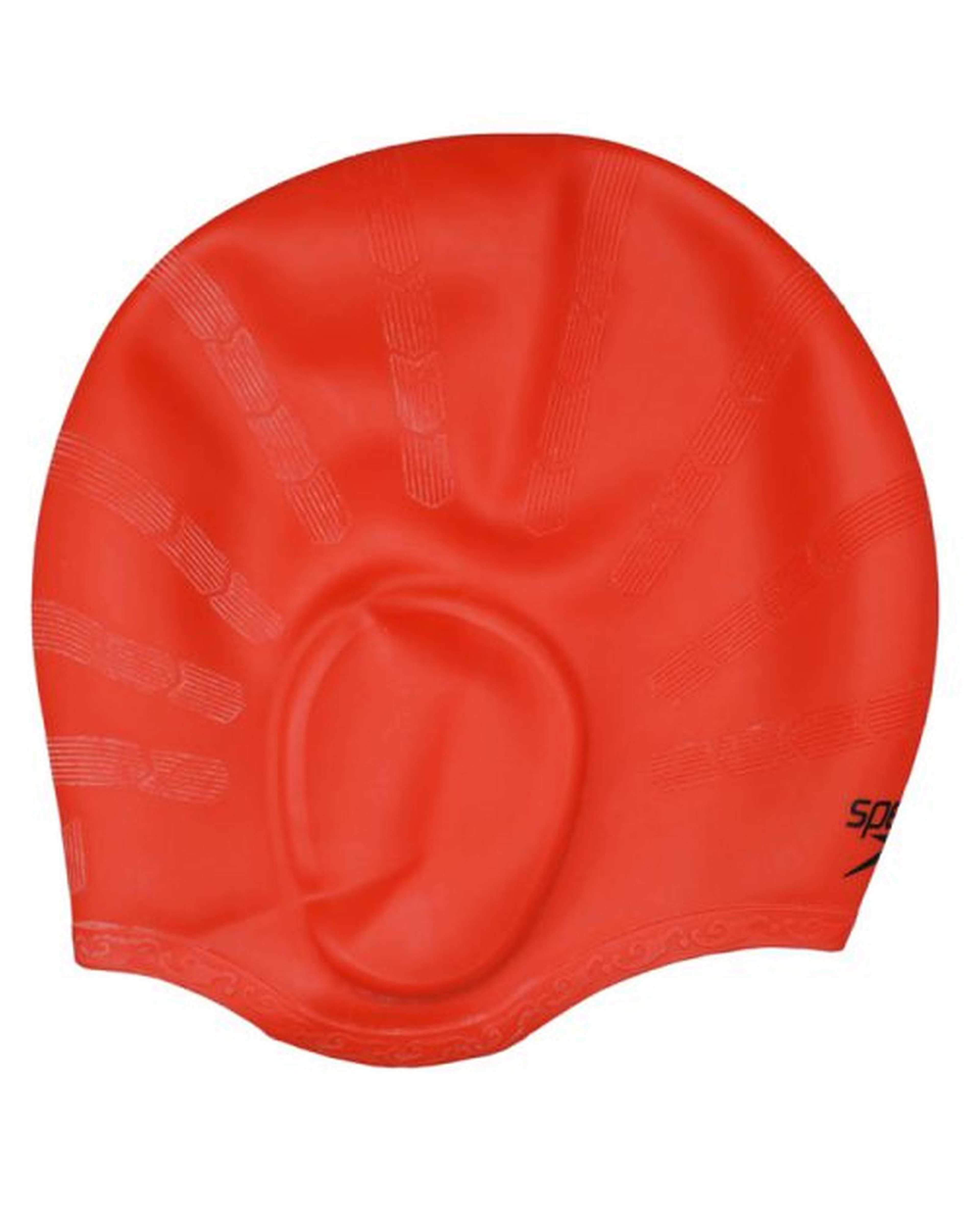 کلاه رو گوشی شنا قرمز اسپدو Speedo