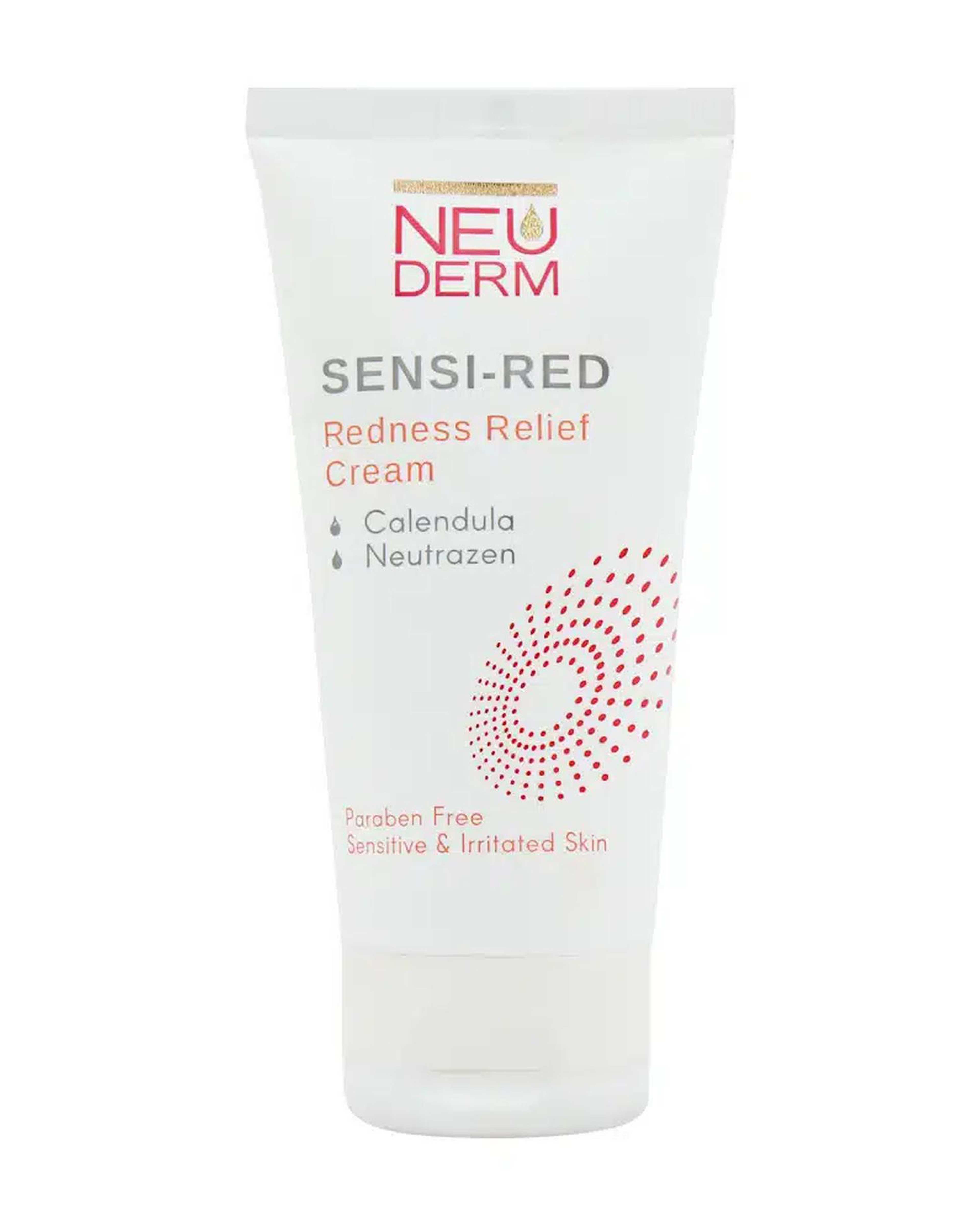 کرم ضد قرمزی نئودرم Neuderm مدل Sensi Red مناسب پوست های حساس و آسیب دیده ۵۰ml