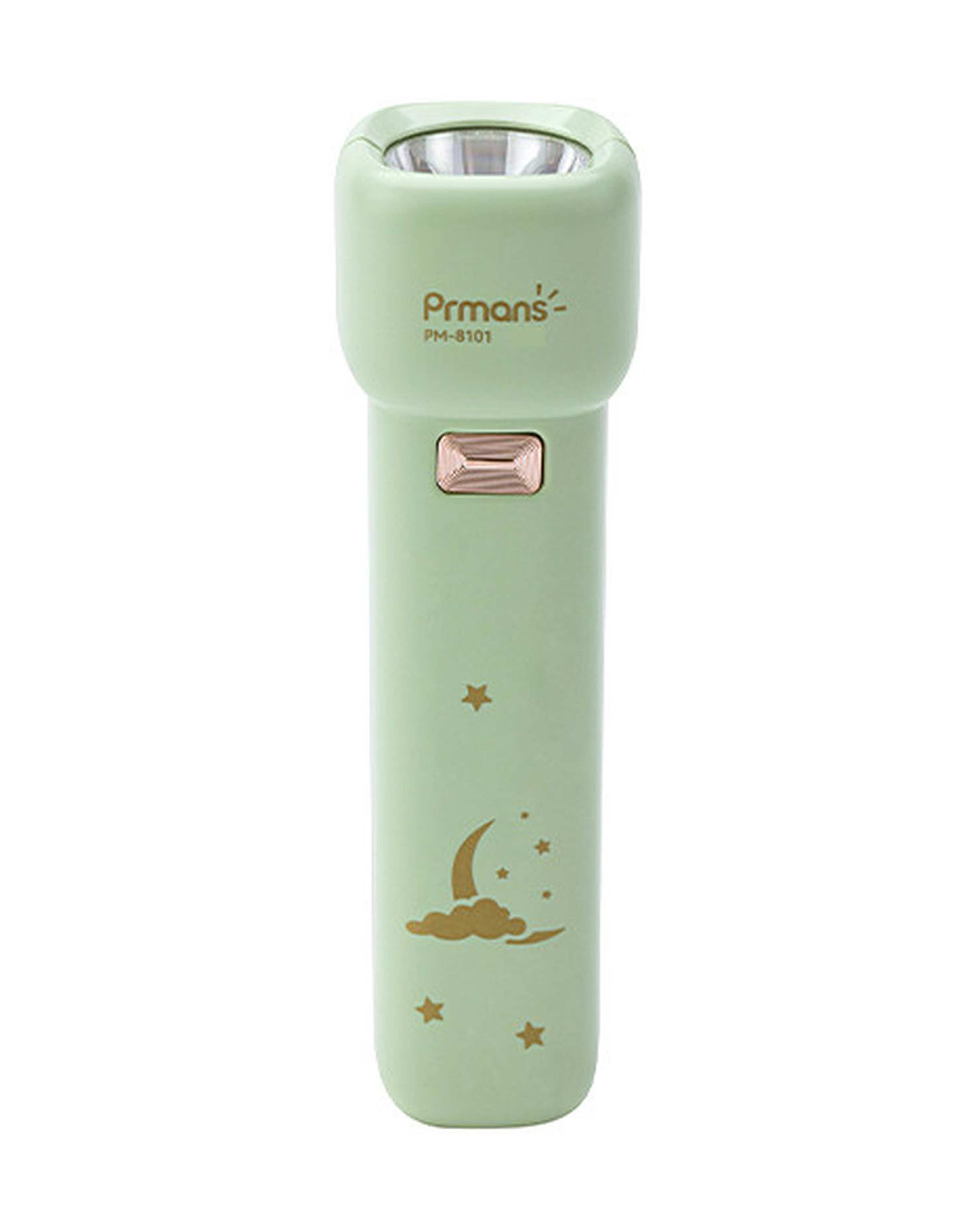 چراغ قوه دستی سبز آبی پرمنس Prmans مدل مهتابی 3 حالته کد 8101