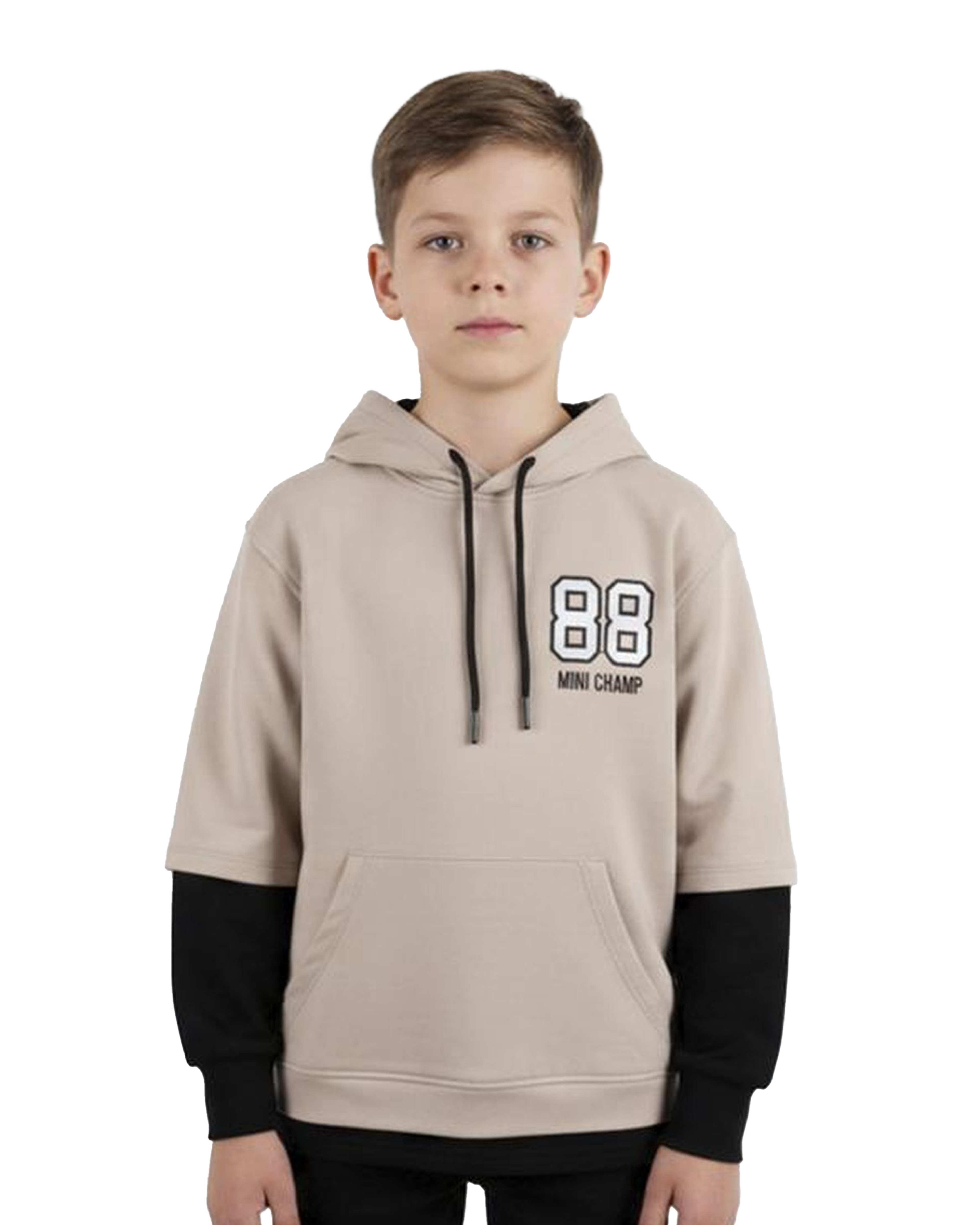 هودی پسرانه کرم مرینو Merino طرح 88 کد 1828