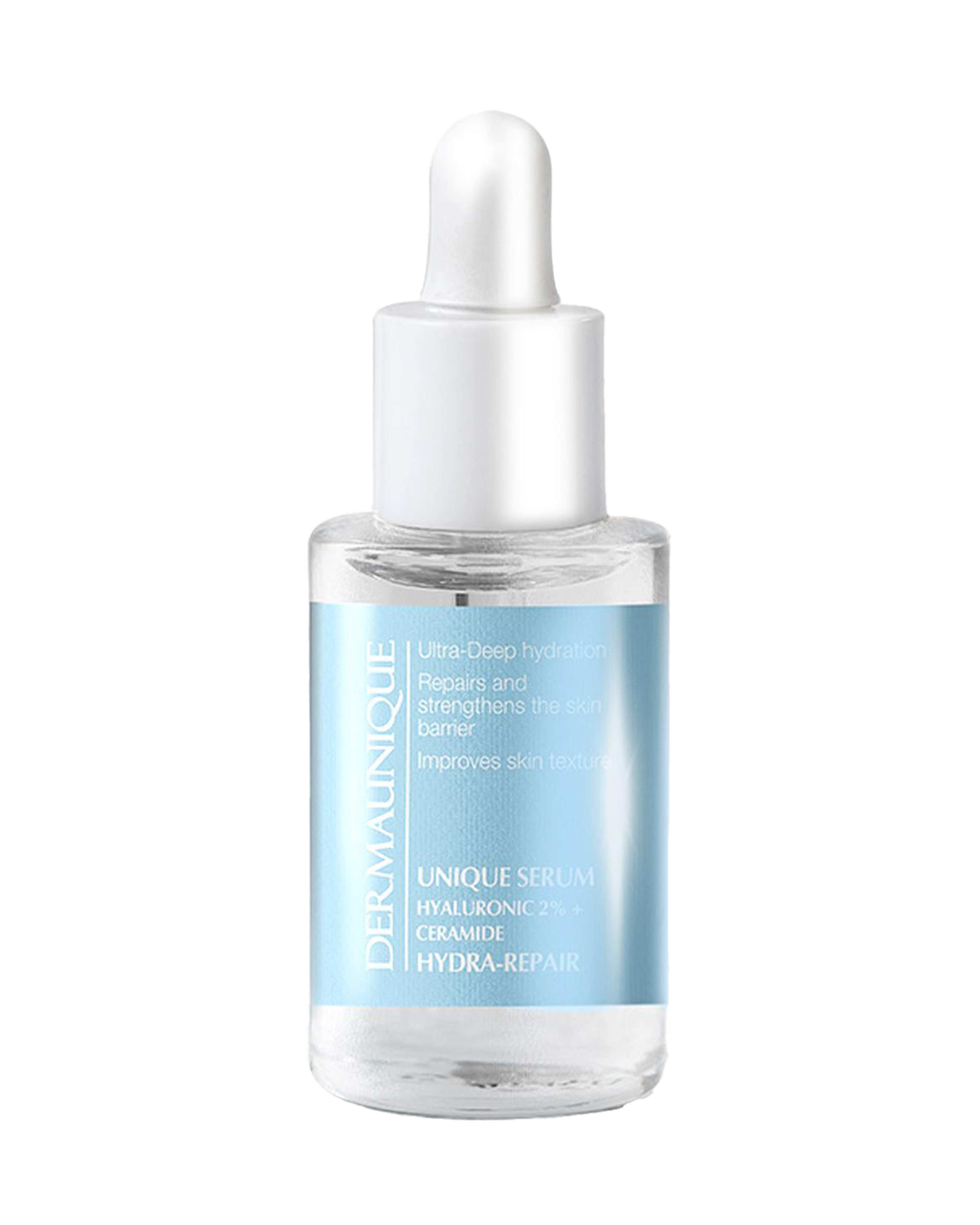 سرم هیالورونیک و سرامید درمایونیک Dermaunique حجم 30ml