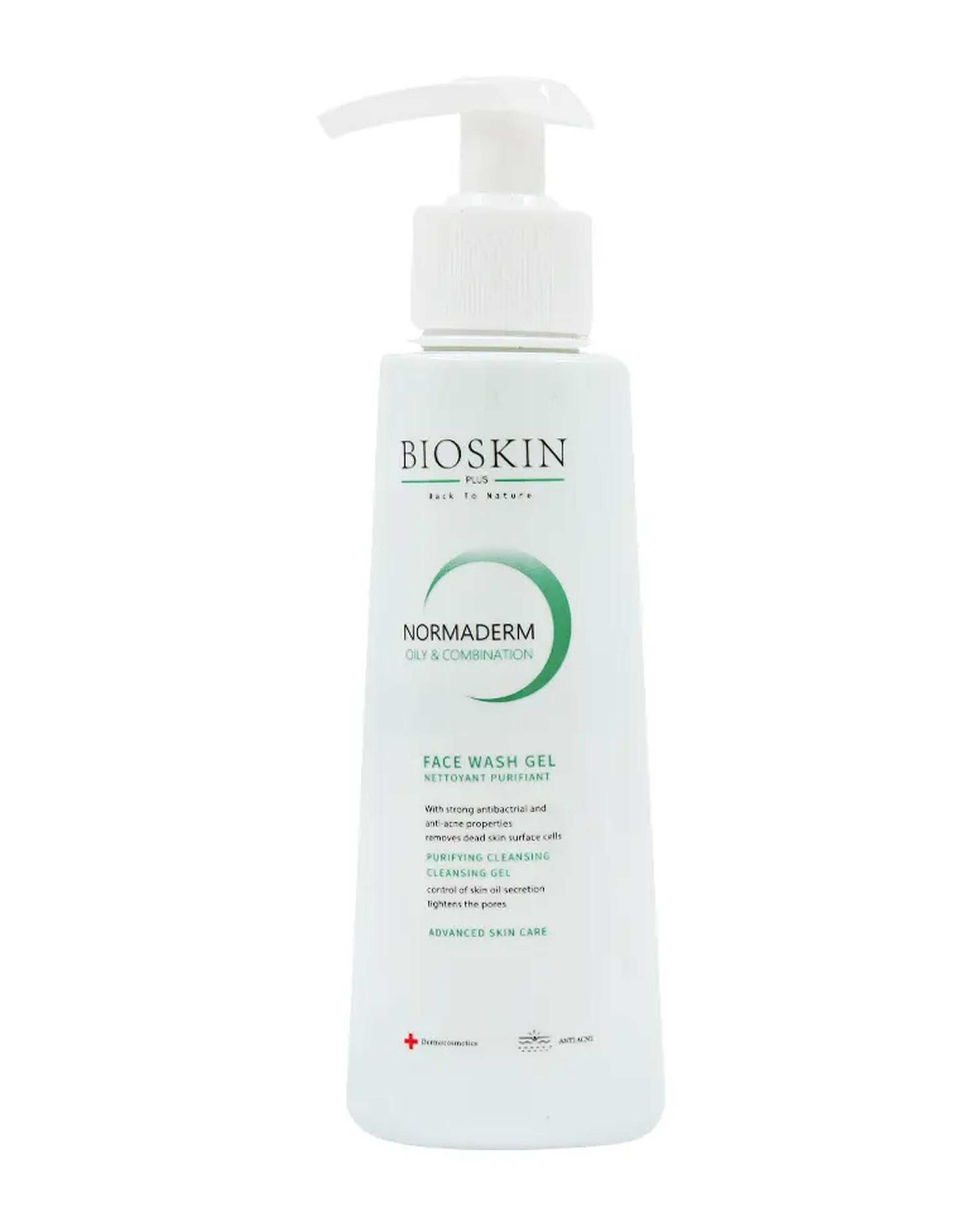 ژل شستشوی صورت بایو اسکین پلاس Bio Skin Plus مناسب پوست چرب و مختلط حجم 200ml