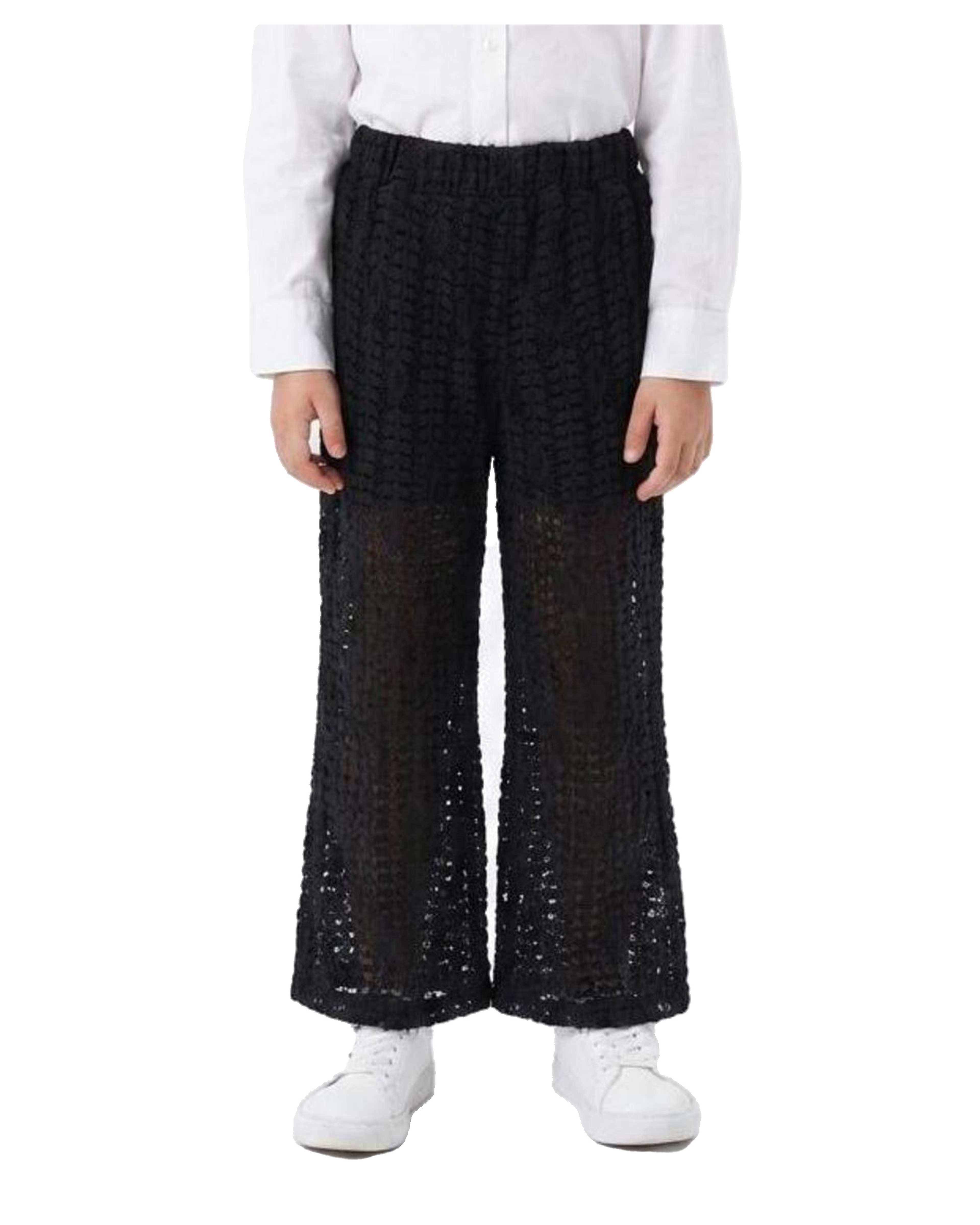 شلوار دخترانه دانتل مشکی مرینو Merino کد 1881