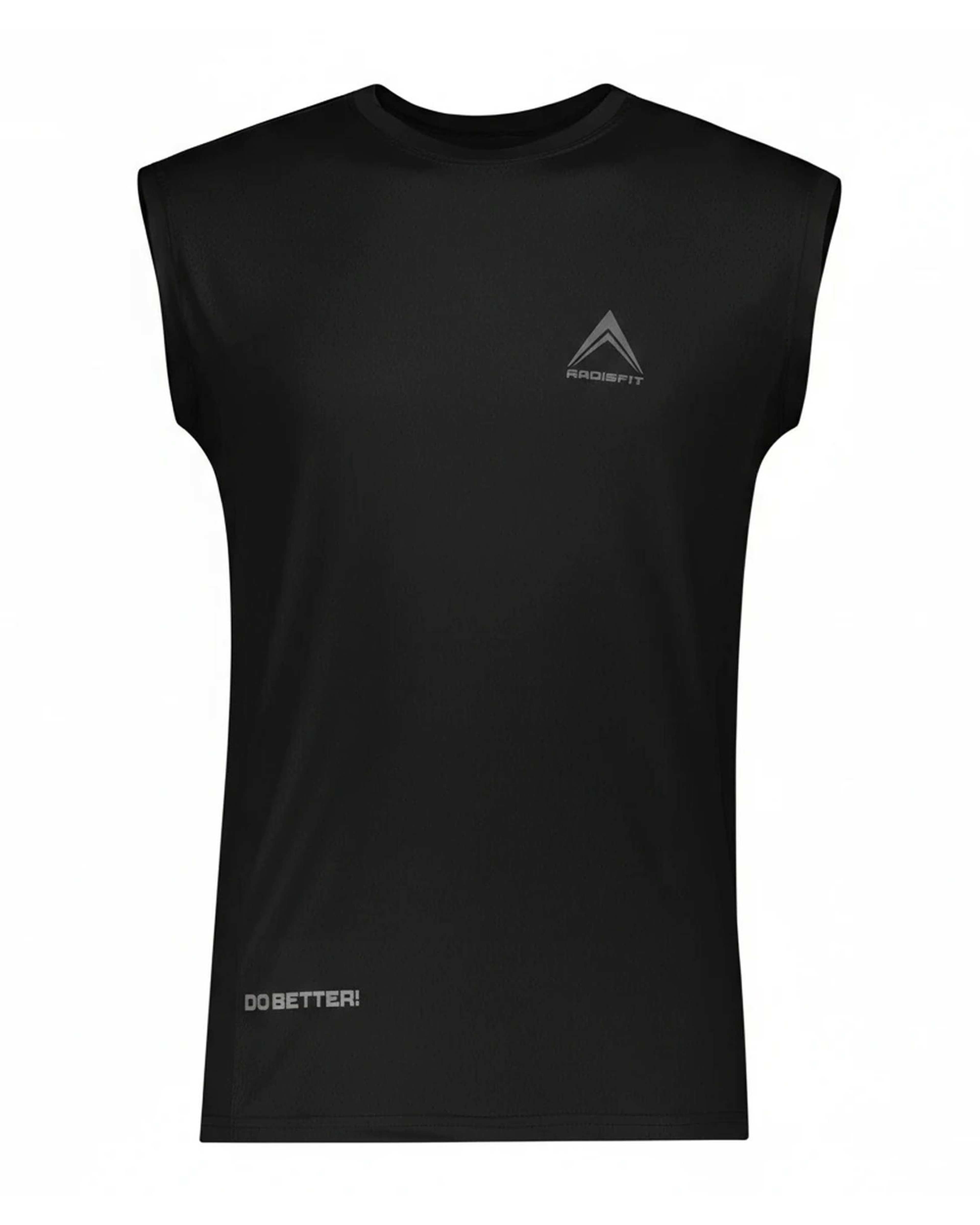 تاپ ورزشی مردانه مشکی رادیس فیت Radisfit مدل Dri-Fit G1