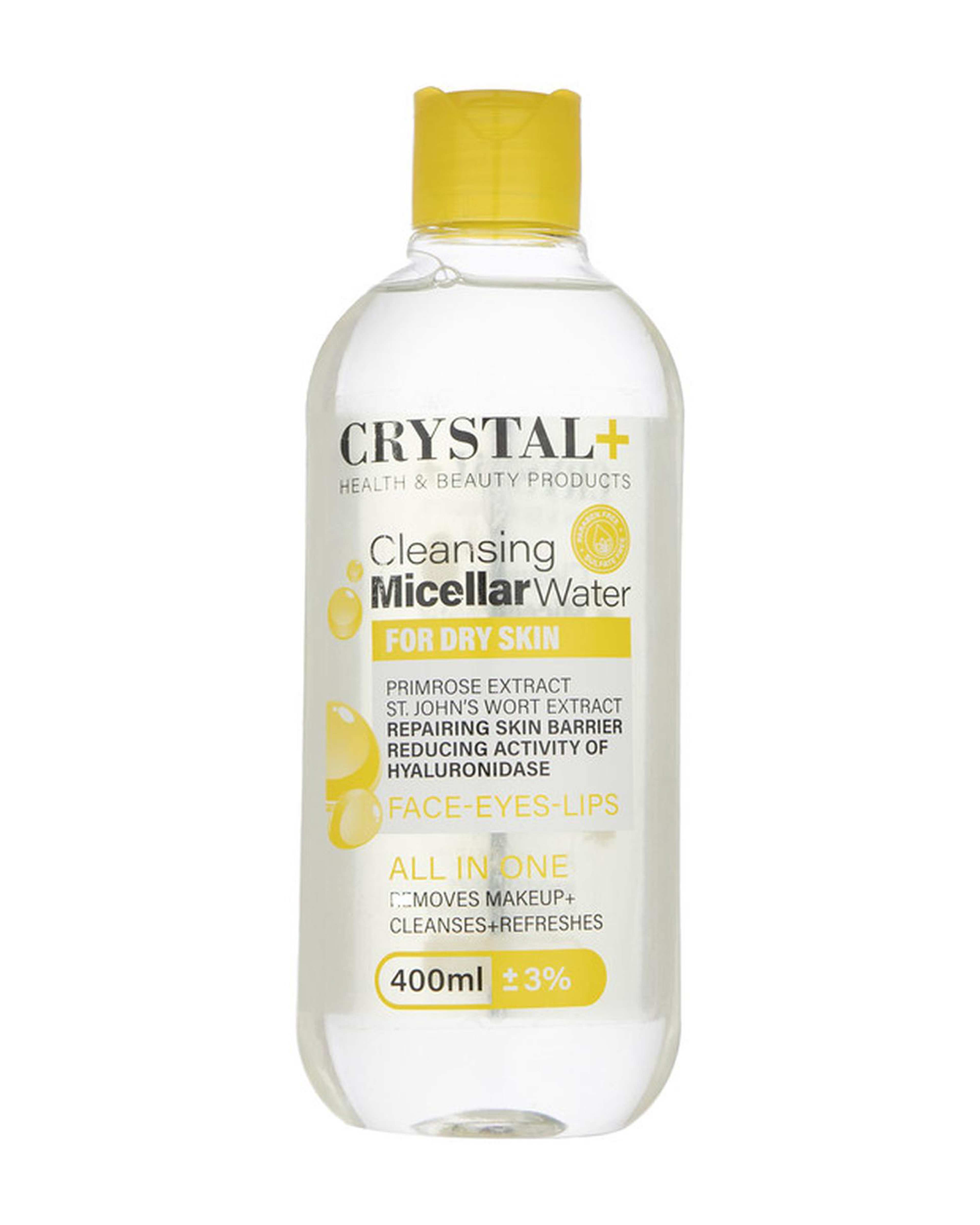 میسلار واتر چشم و صورت کریستال Crystal مناسب پوست خشک 400ml