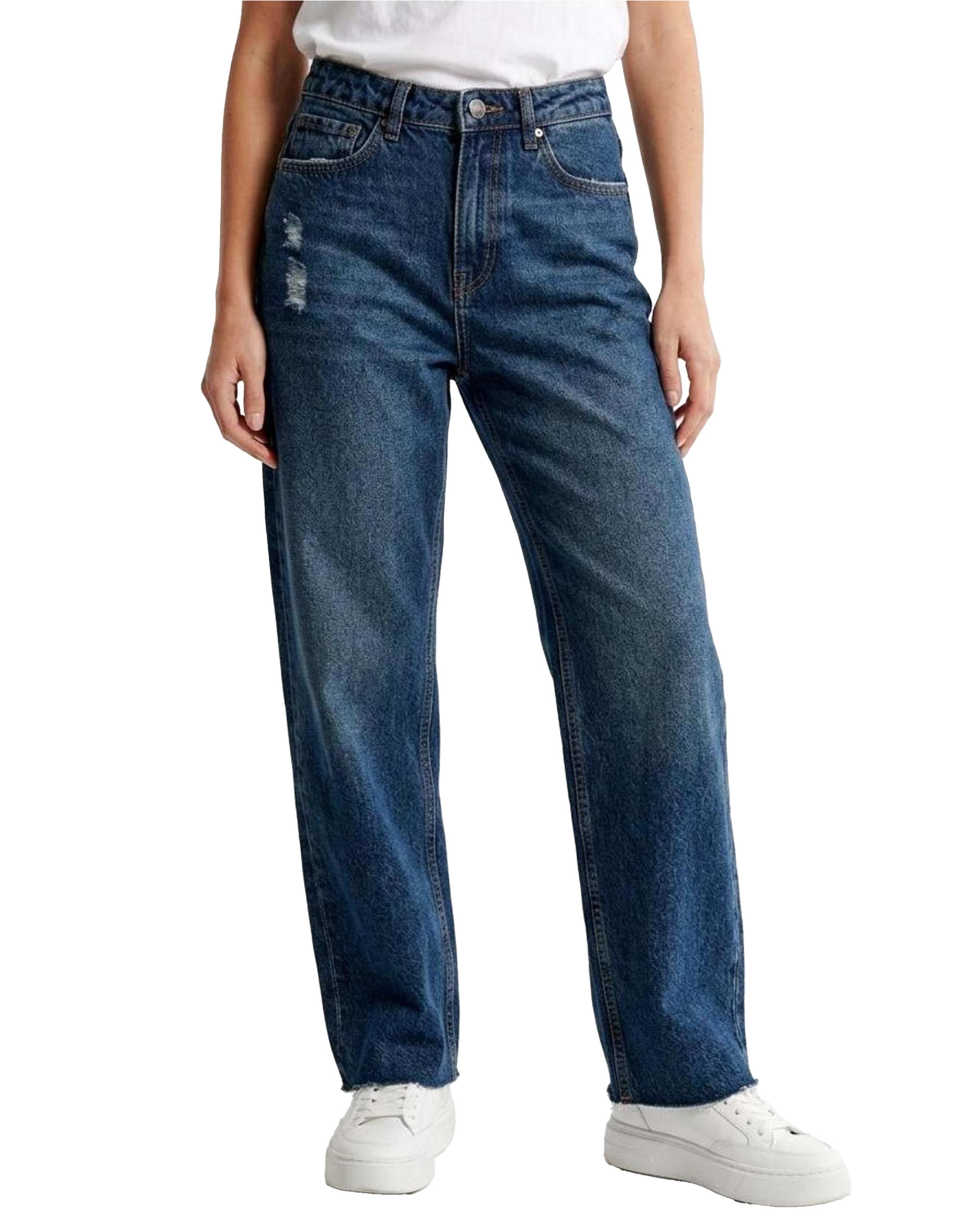 شلوار جین زنانه قد 90 آبی سوپردرای Superdry کد 6190030