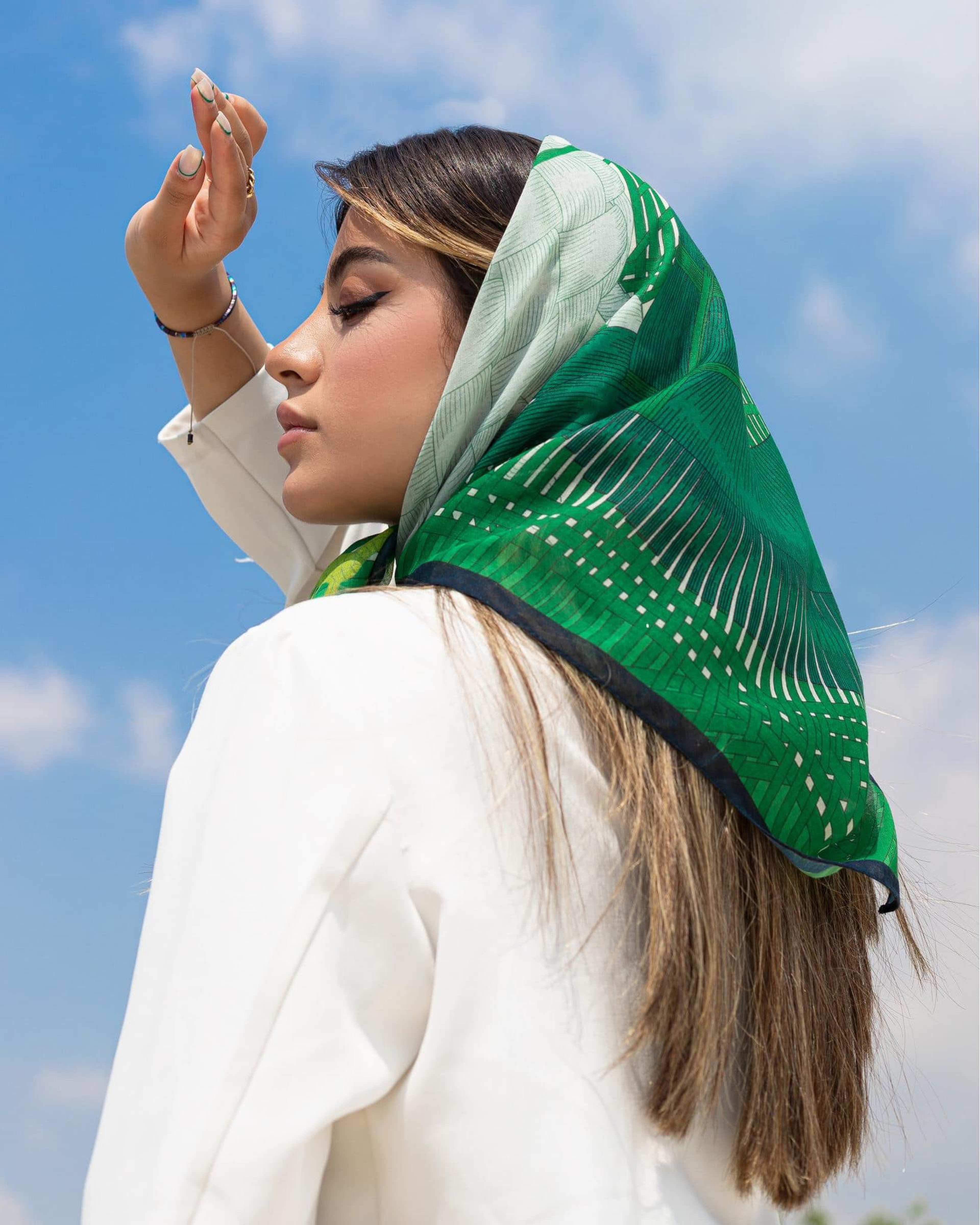 مینی اسکارف زنانه نخی بهاره جی دو GIDO کد 711