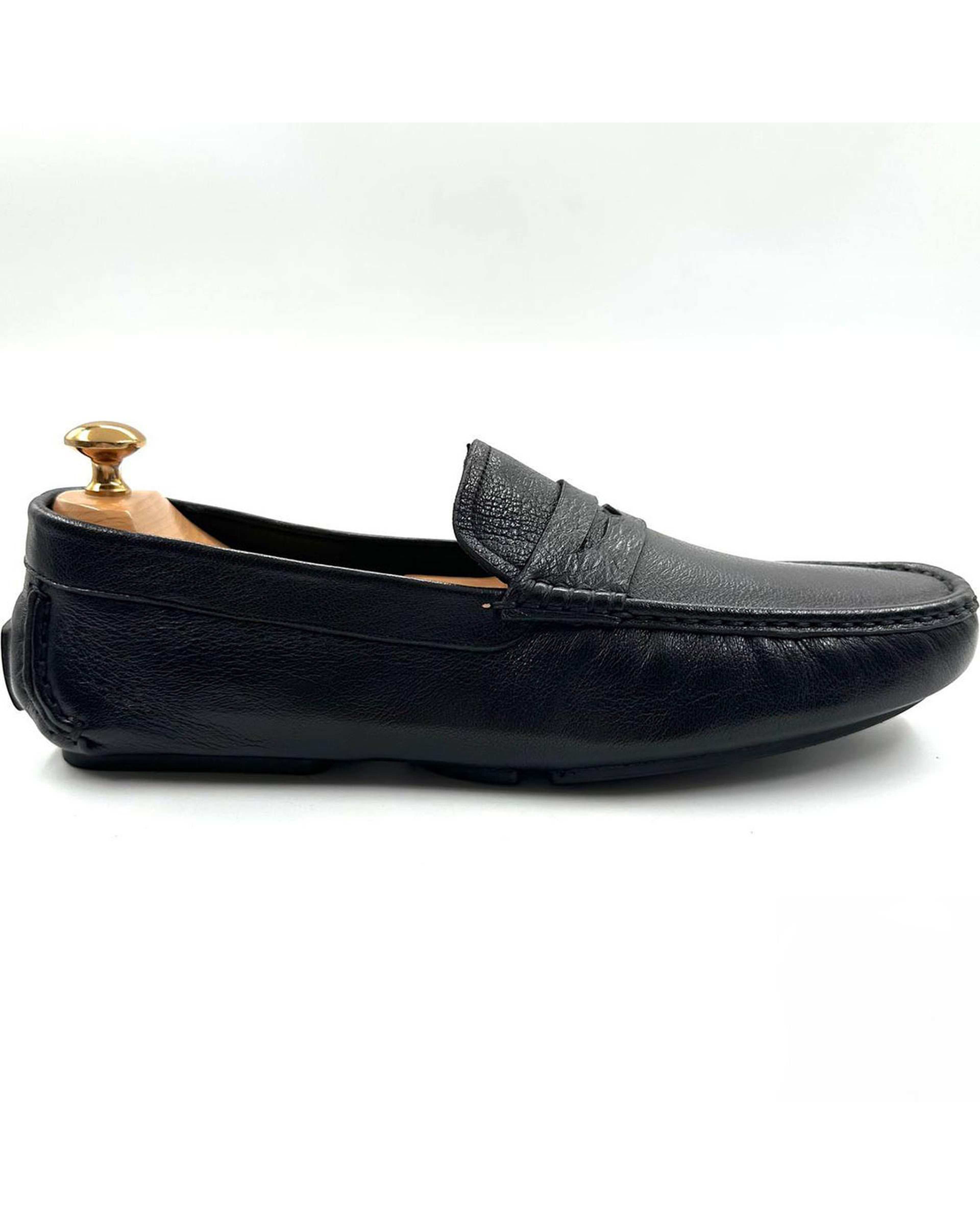 کالج چرم مردانه کلاسیک طبی مشکی میخچی Mikhchi Leather مدل K3