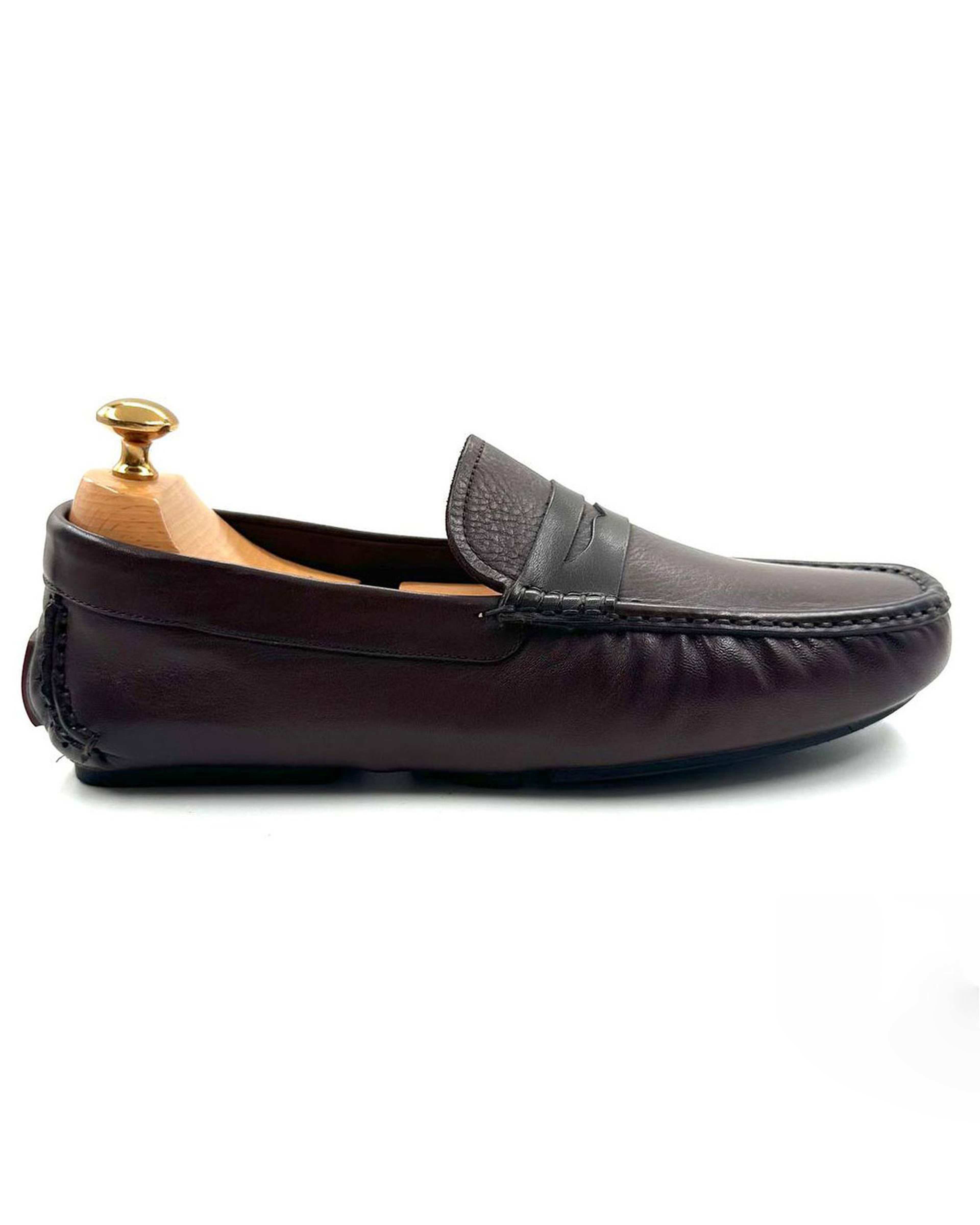 کالج چرم مردانه طبی کلاسیک قهوه ای میخچی Mikhchi Leather مدل K3