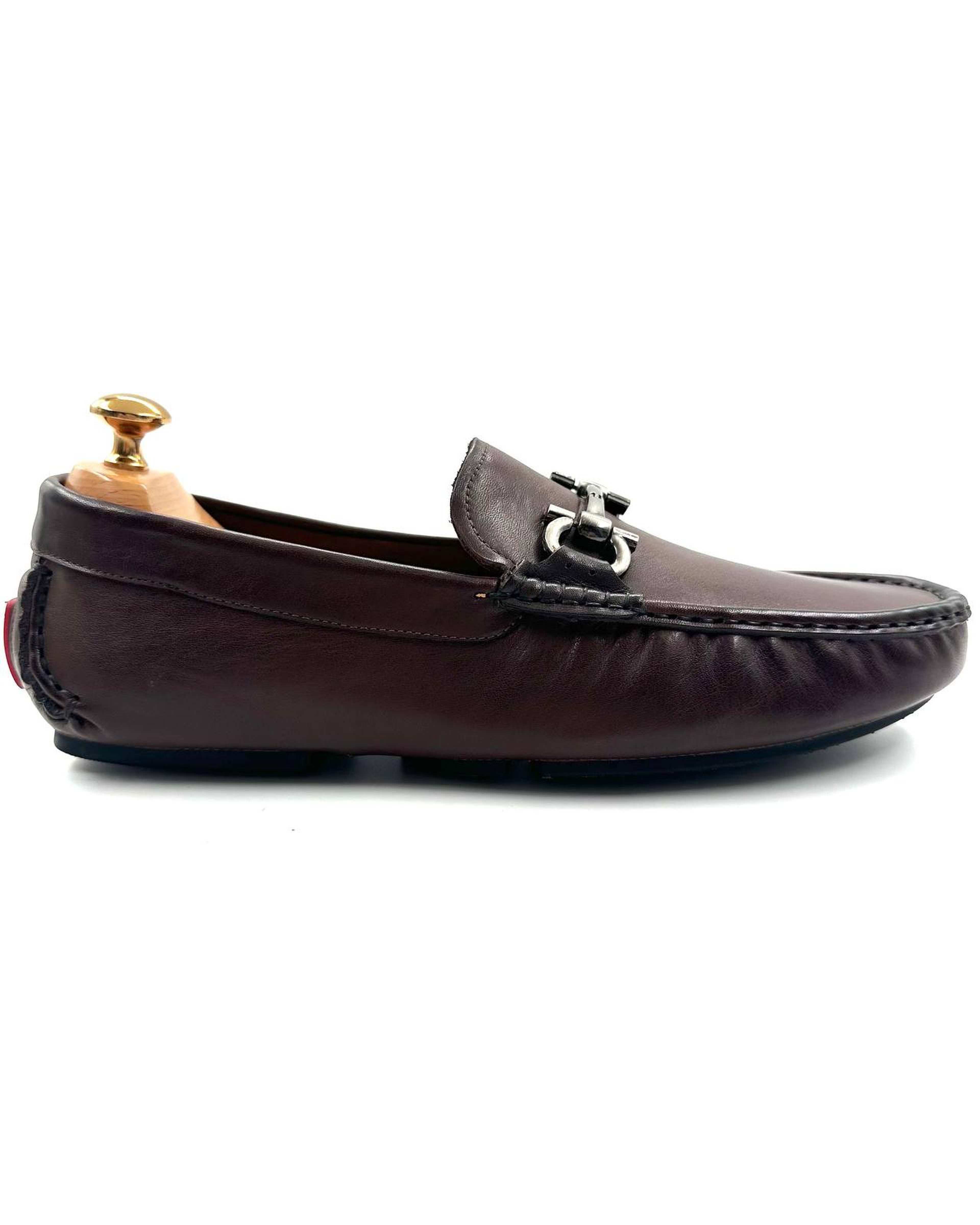 کالج چرم مردانه طبی قهوه ای میخچی Mikhchi Leather مدل K4