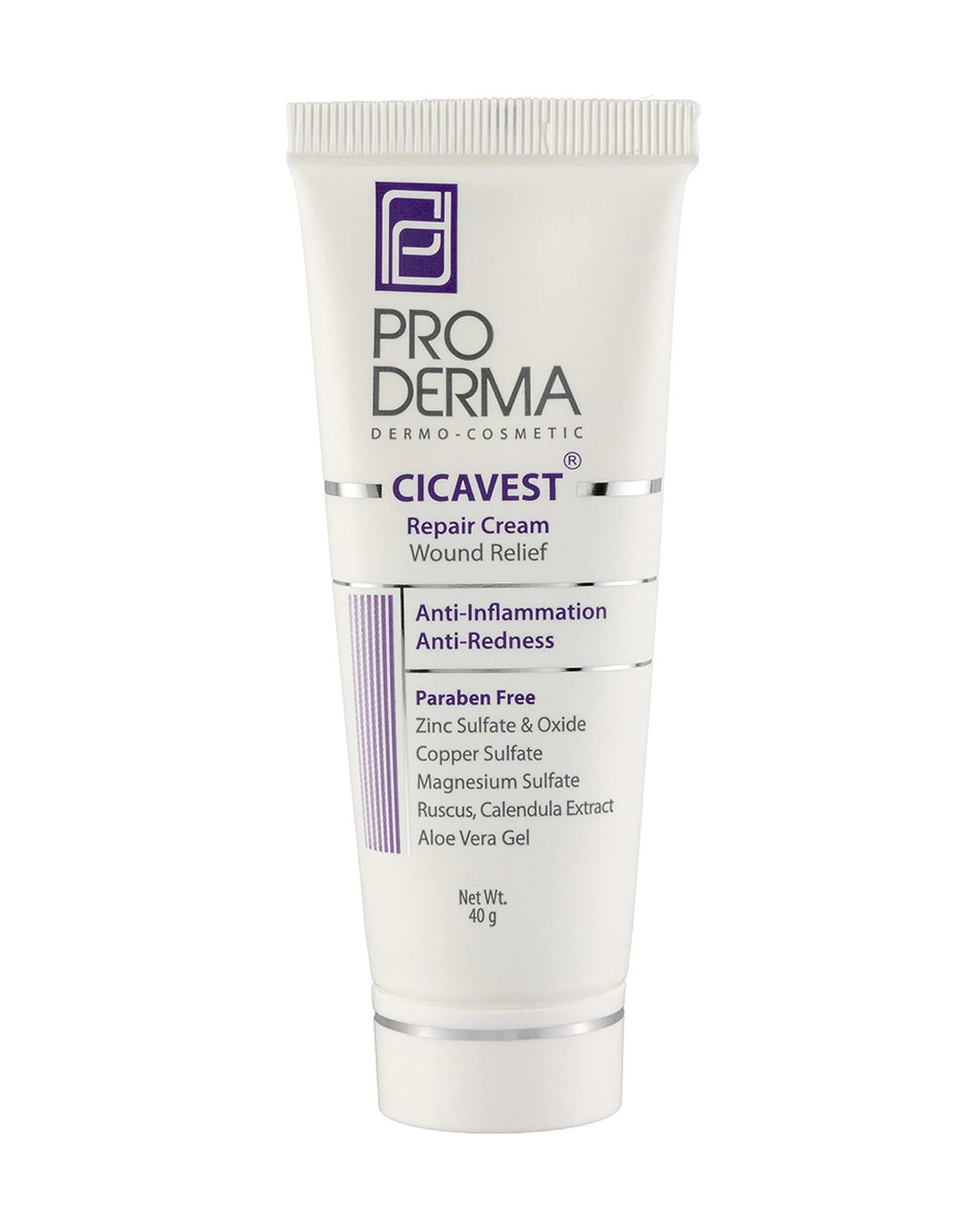 کرم بازسازی کننده و ترمیم کننده پوست پرودرما Proderma مدل Cicavest حجم 40ml