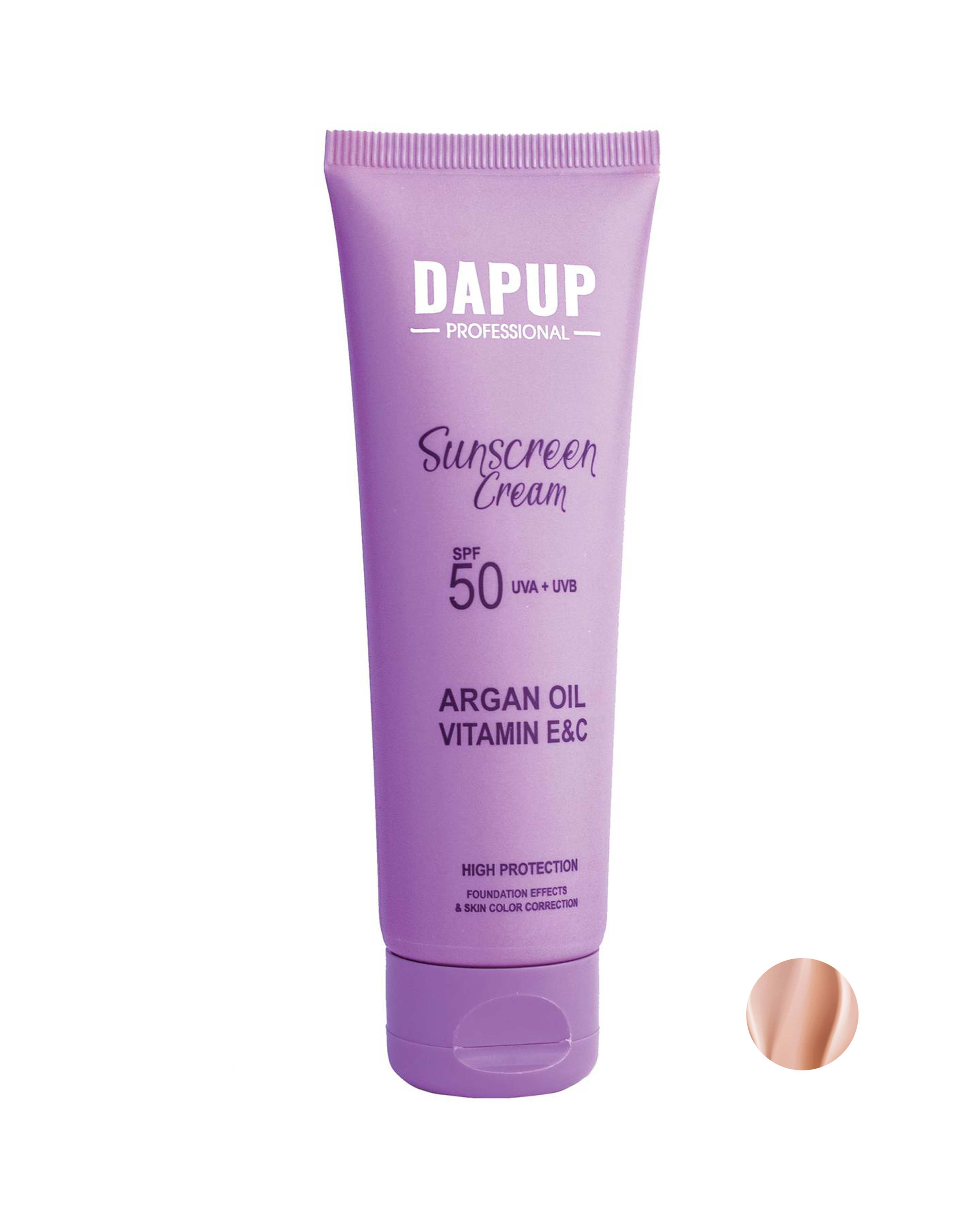 کرم ضد آفتاب رنگی SPF 50 دپاپ Dapup حجم 50ml شماره 03