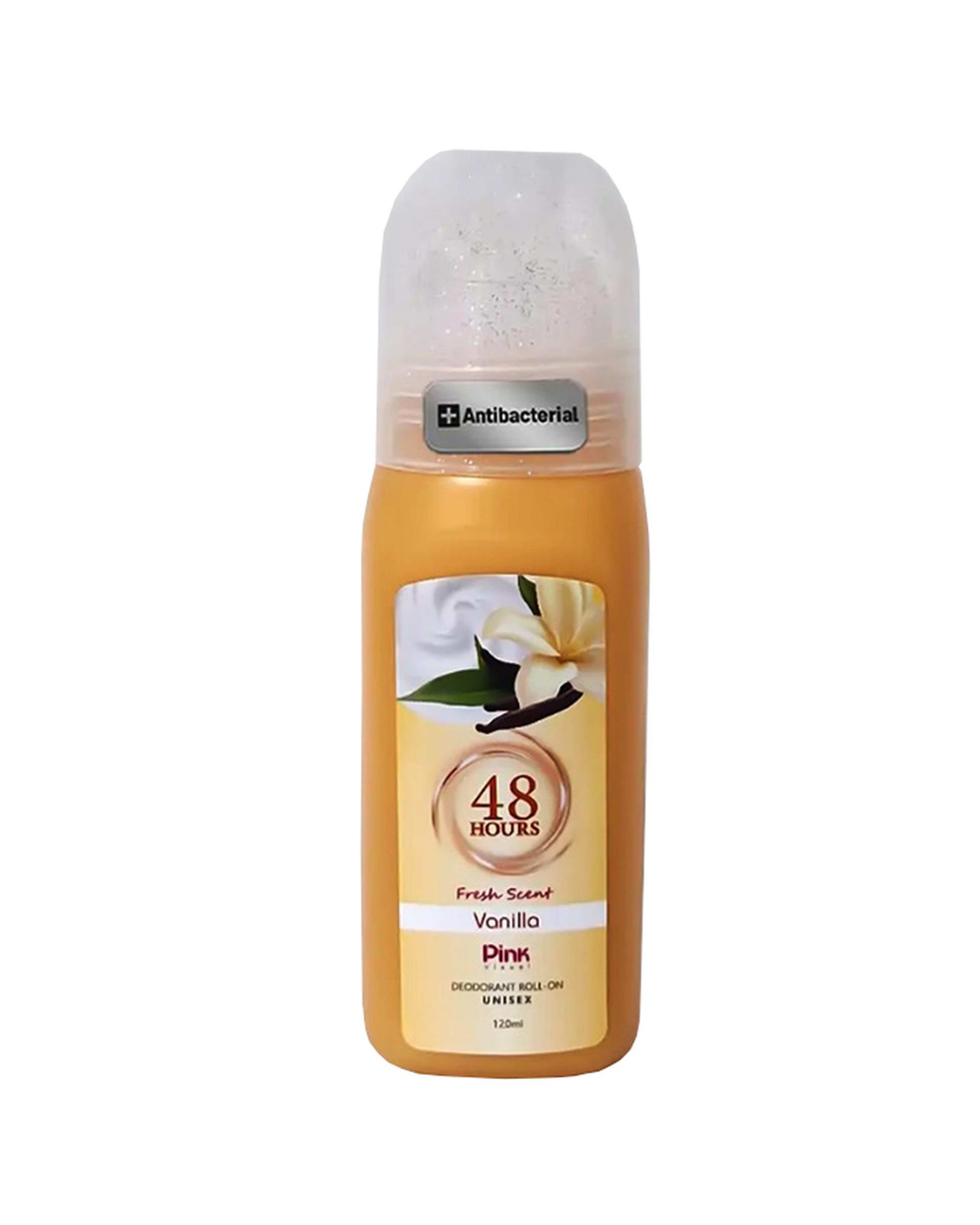 مام رول ضد تعریق پینک ویژوآل Pink Visual مدل Vanilla حجم 120ml