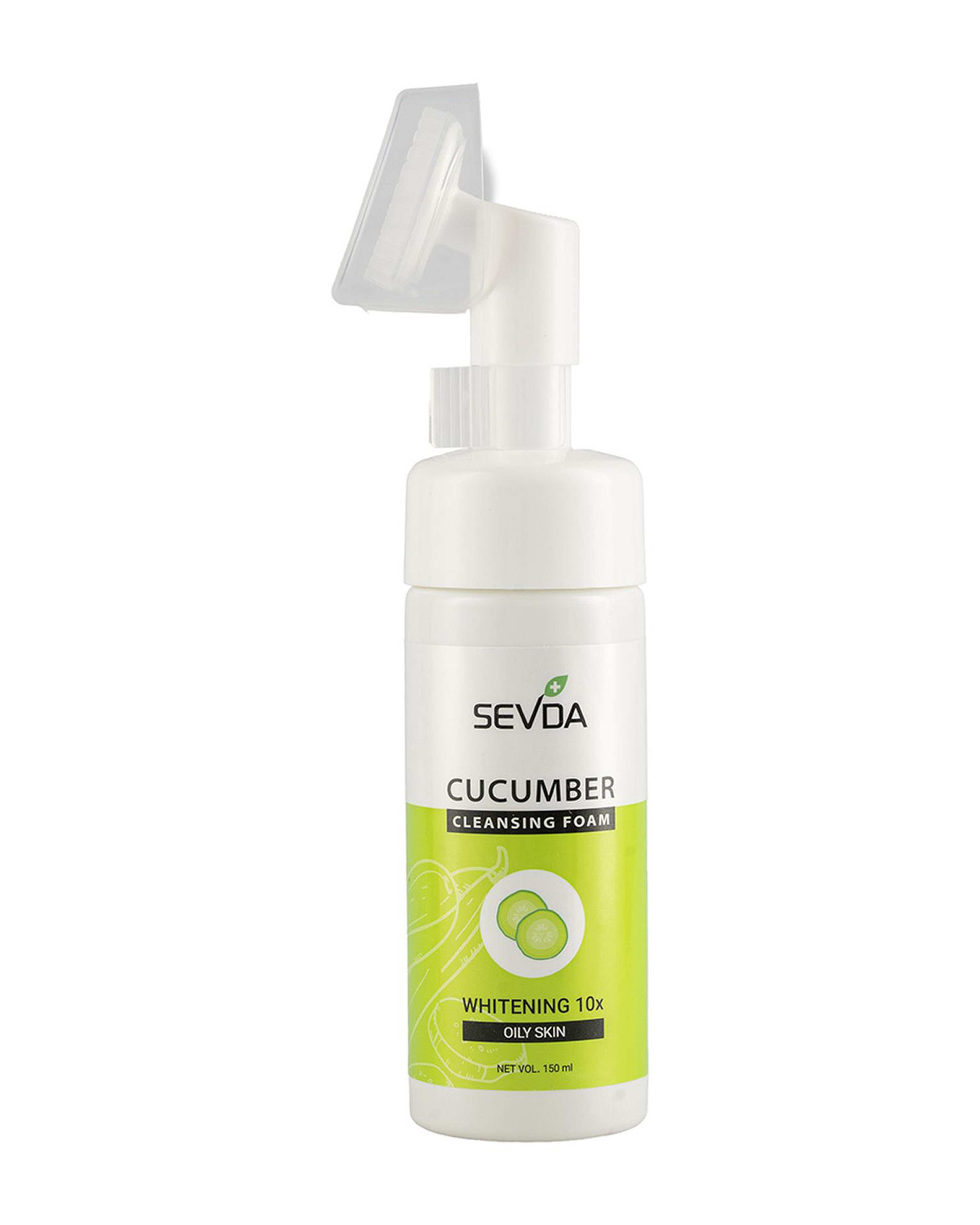 فوم ژل لایه بردار و شستشوی صورت سودا Sevda مناسب پوست چرب حاوی عصاره خیار حجم 150ml