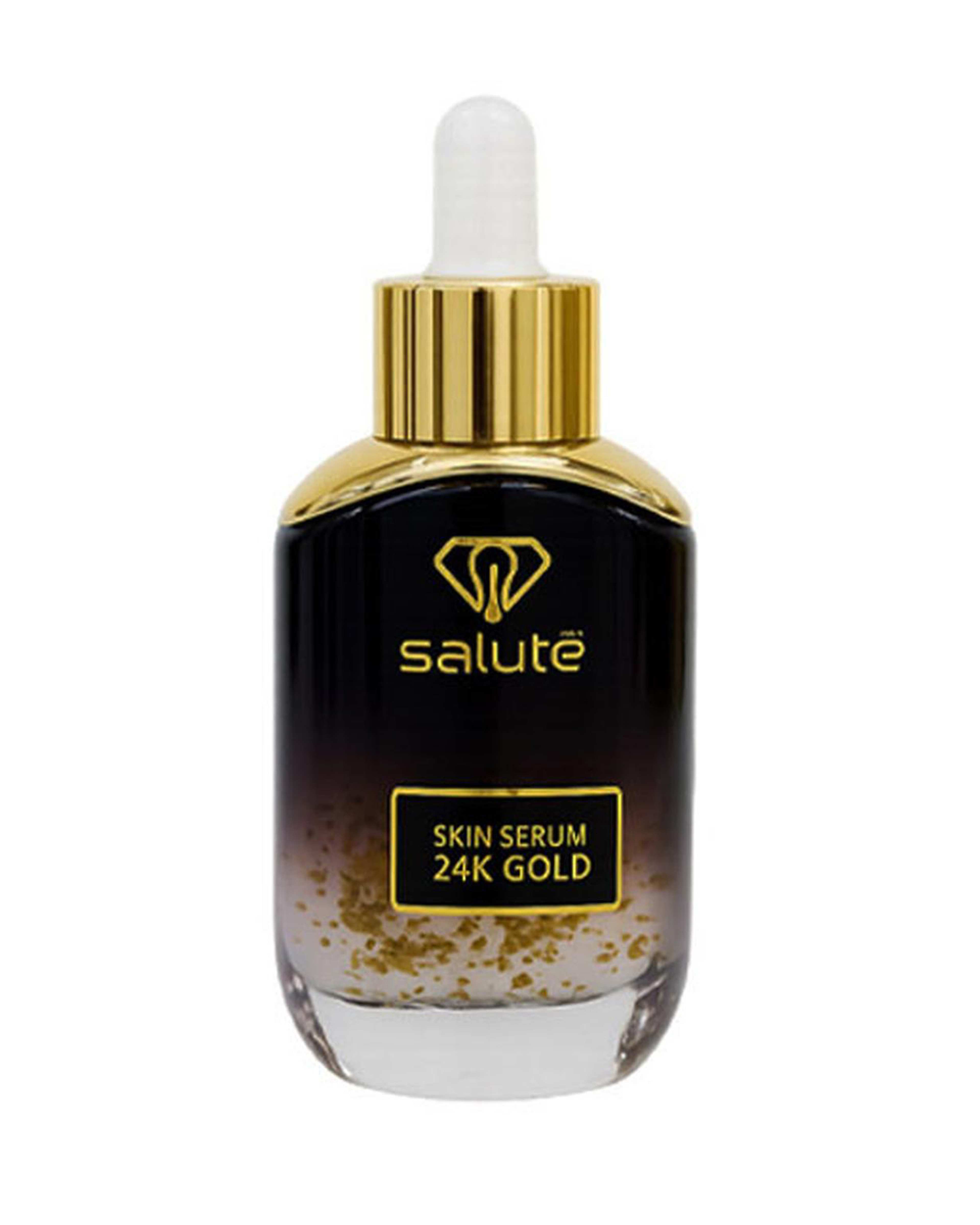 سرم کلاژن ساز پوست سالوته پرو Salute مدل 24K GOLD مناسب برای انوع پوست حجم 30ml