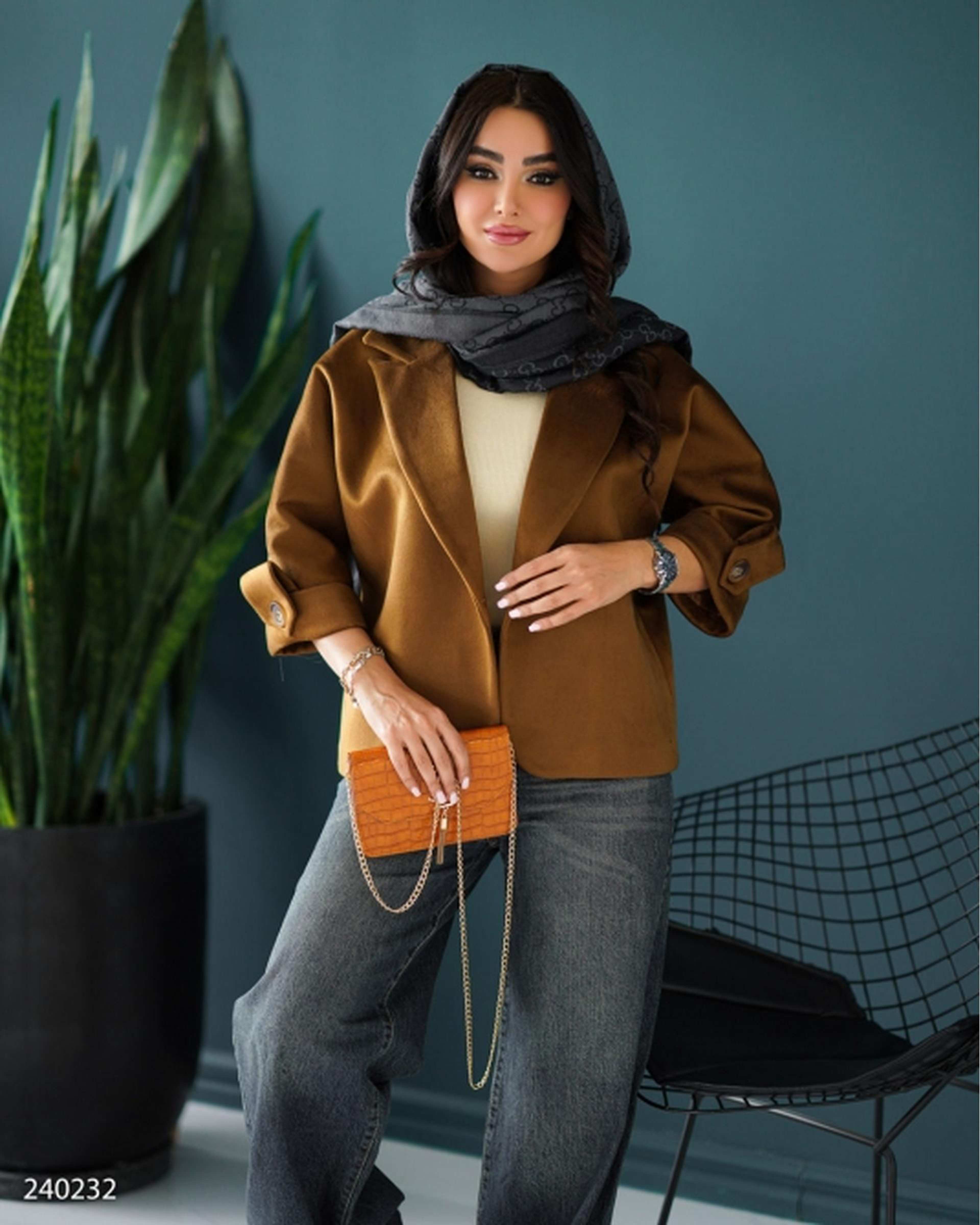 پالتو زنانه فوتر شتری السانا Elsana مدل سعاد کد 2402
