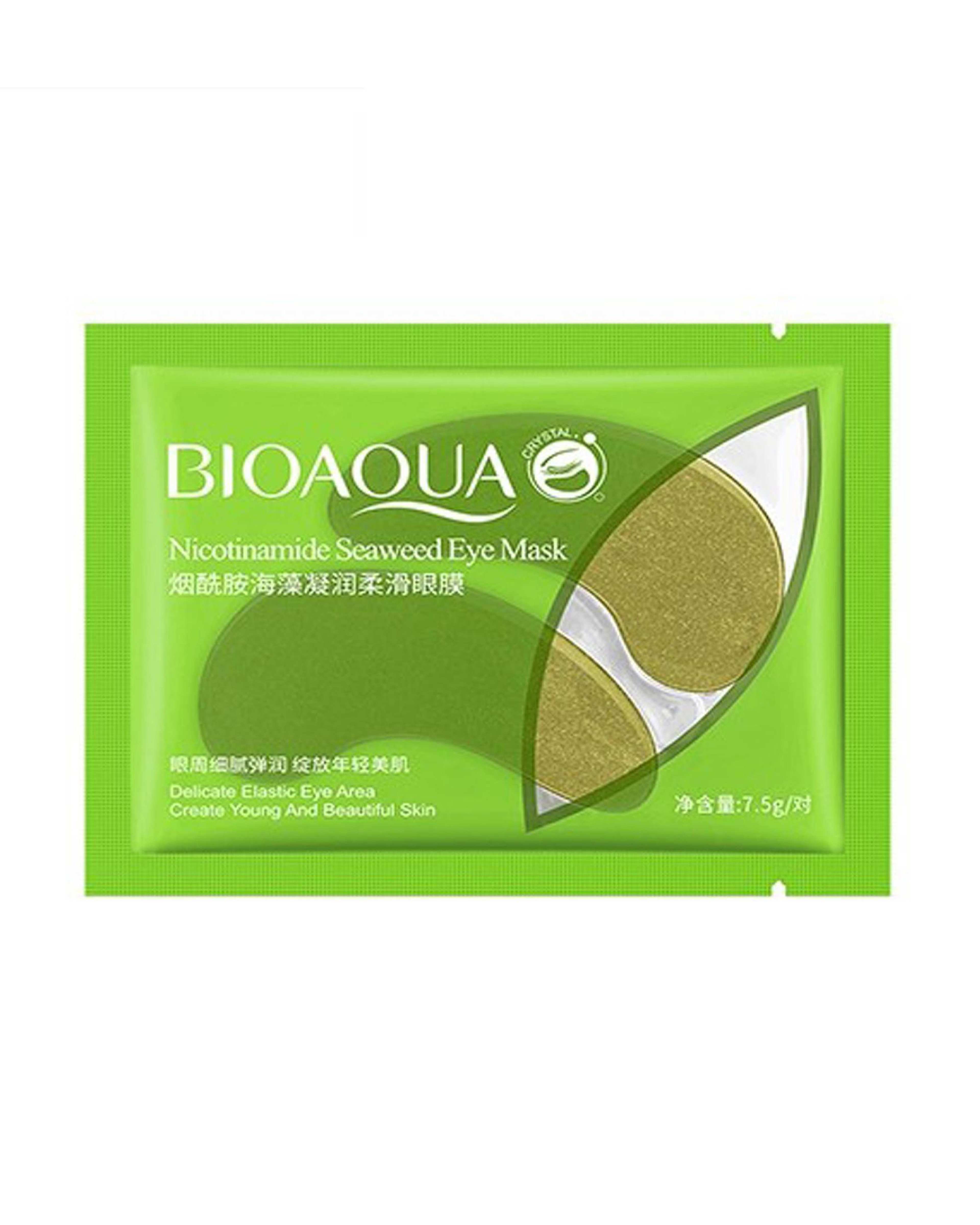 ماسک زیر چشم بیوآکوا Bioaqua مدل Nicotinamide Seaweed وزن 7.5 گرم
