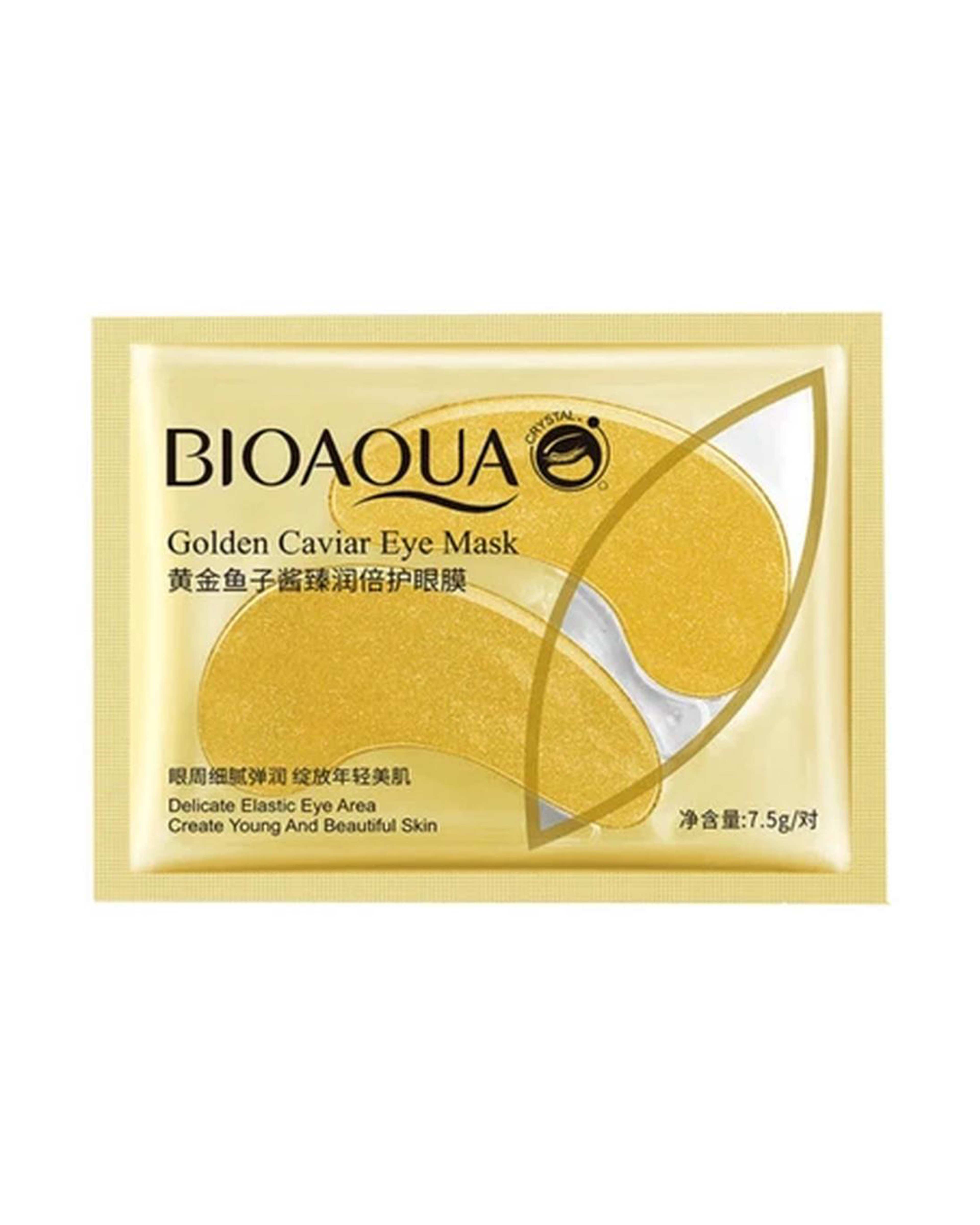 ماسک زیر چشم بیوآکوا Bioaqua مدل Golden Caviar وزن 7.5 گرم