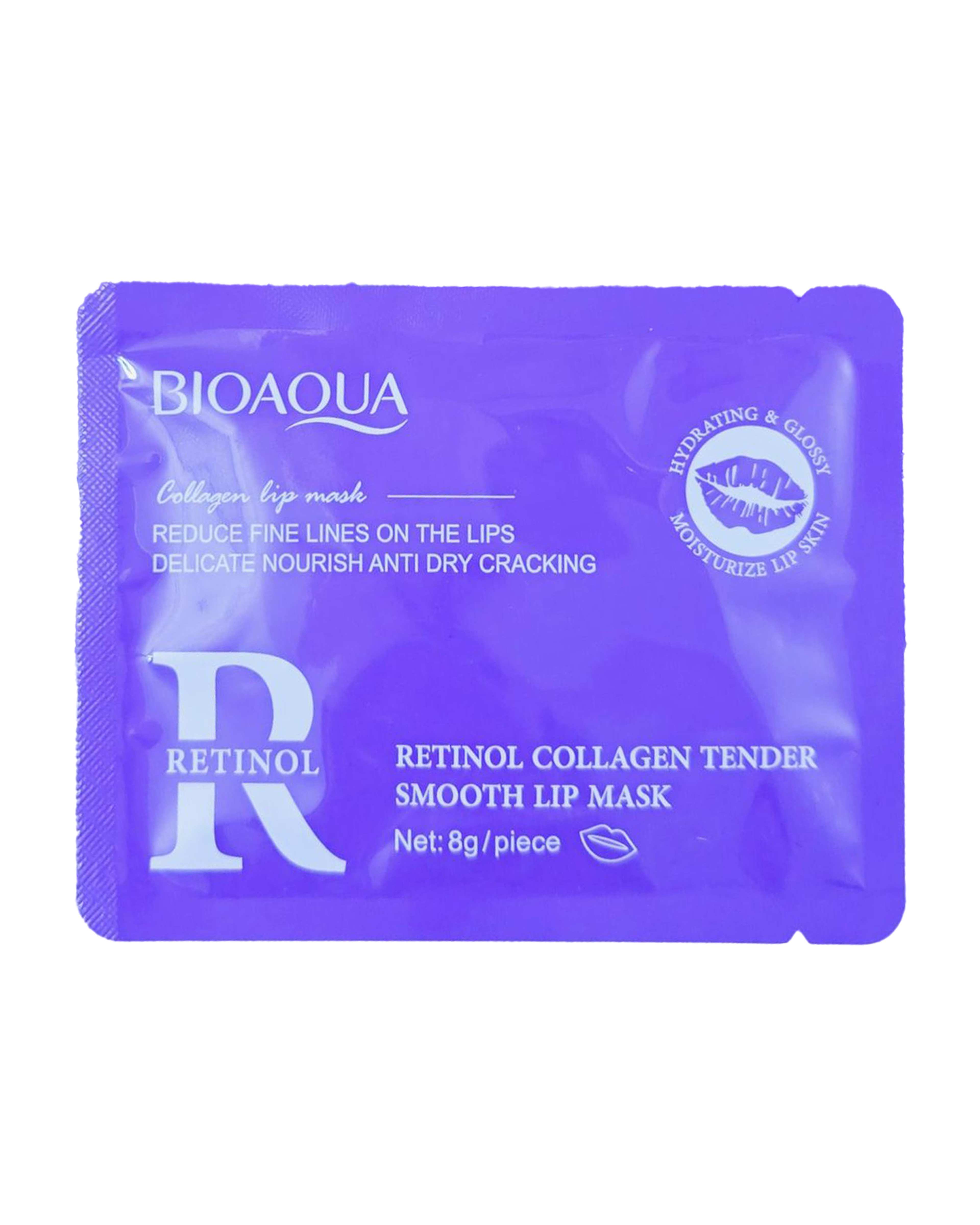 ماسک لب ورقه ای رتینول بیوآکوا BIOAQUA وزن 8 گرم