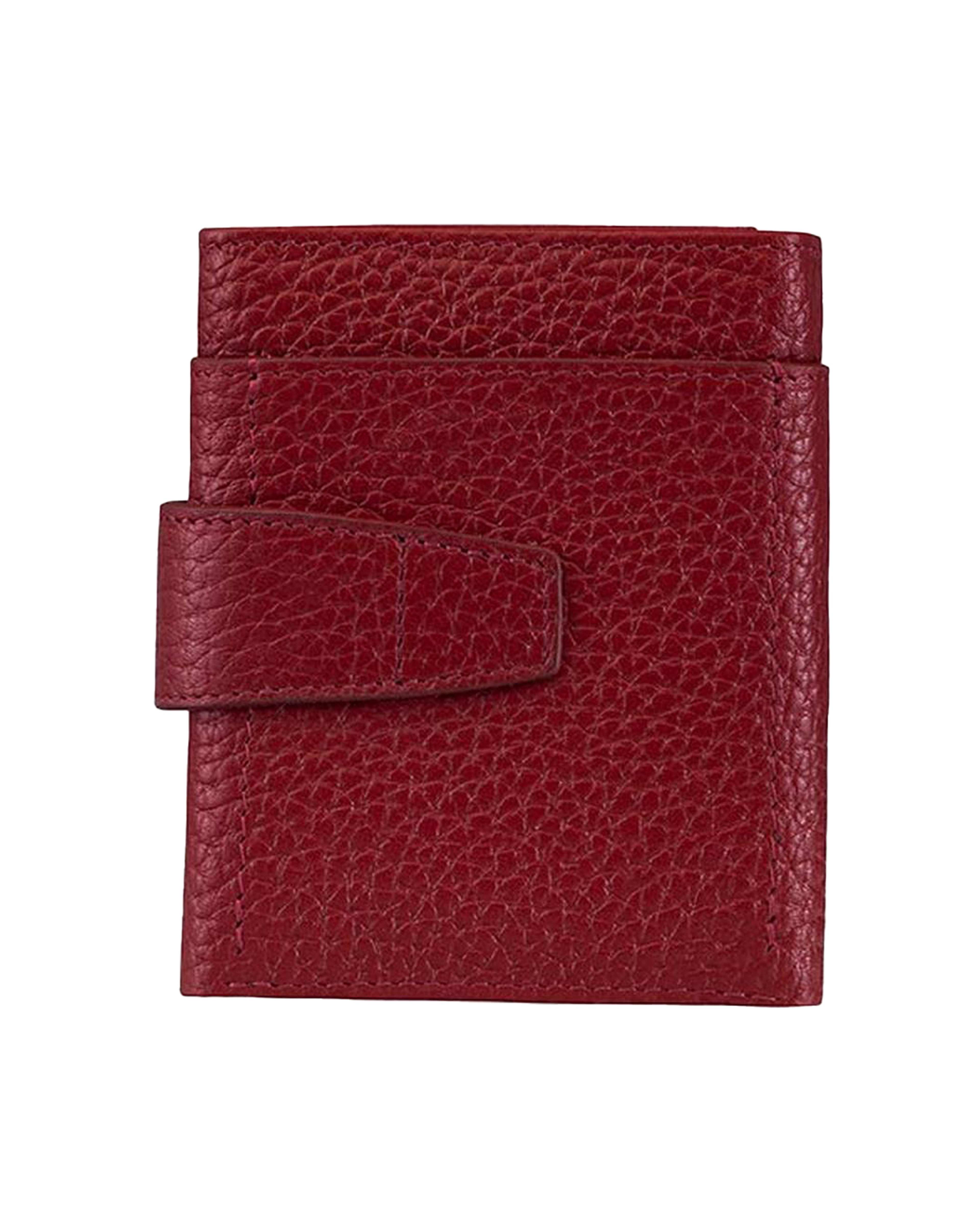 کیف پول چرم زنانه قرمز نوین چرم Novin Leather مدل آمالیا کد PW3181