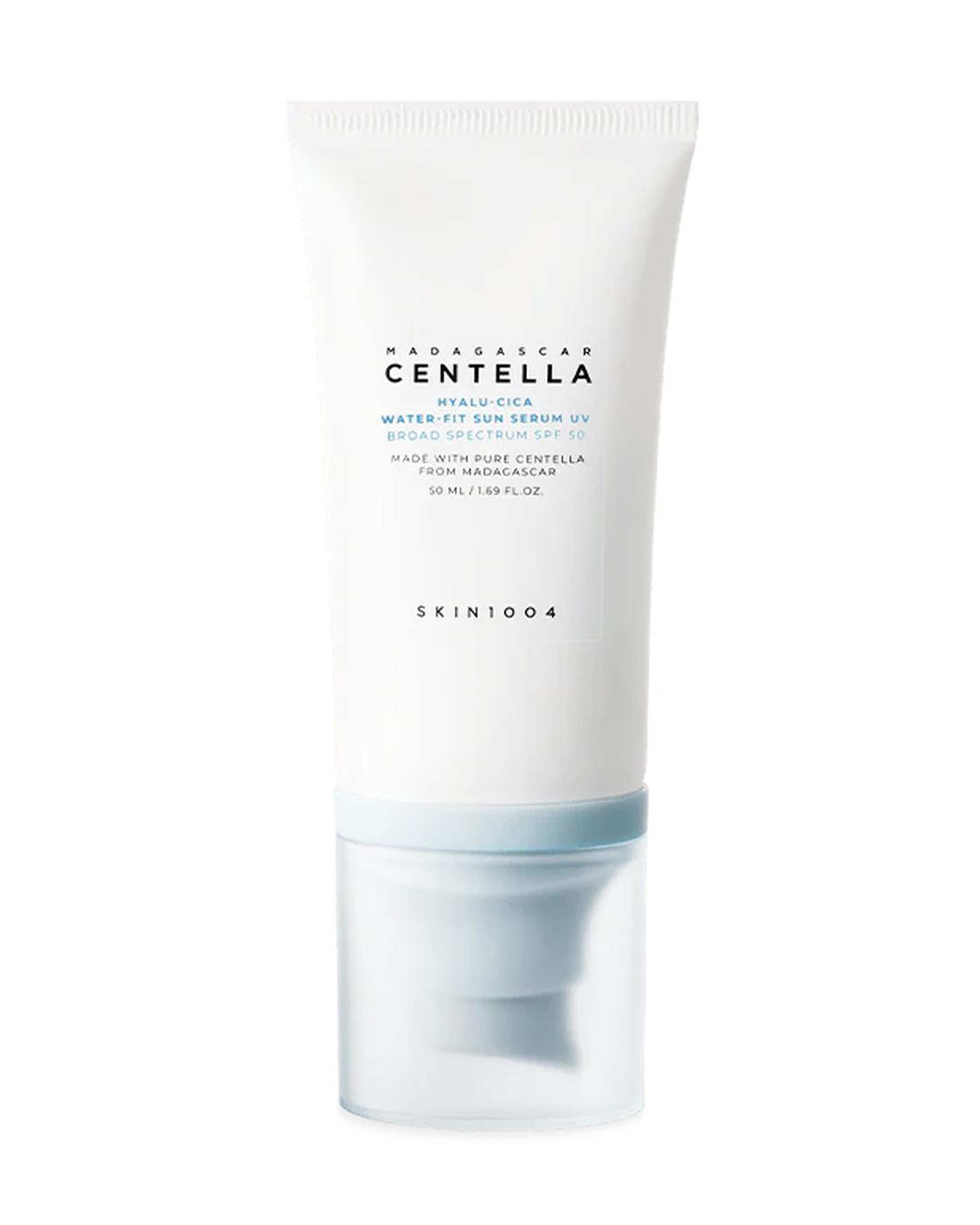 سرم ضد آفتاب آبرسان SPF50 اسکین 1004 سری سنتلا ماداگاسکار مدل Hyalu Cica Water Fit
