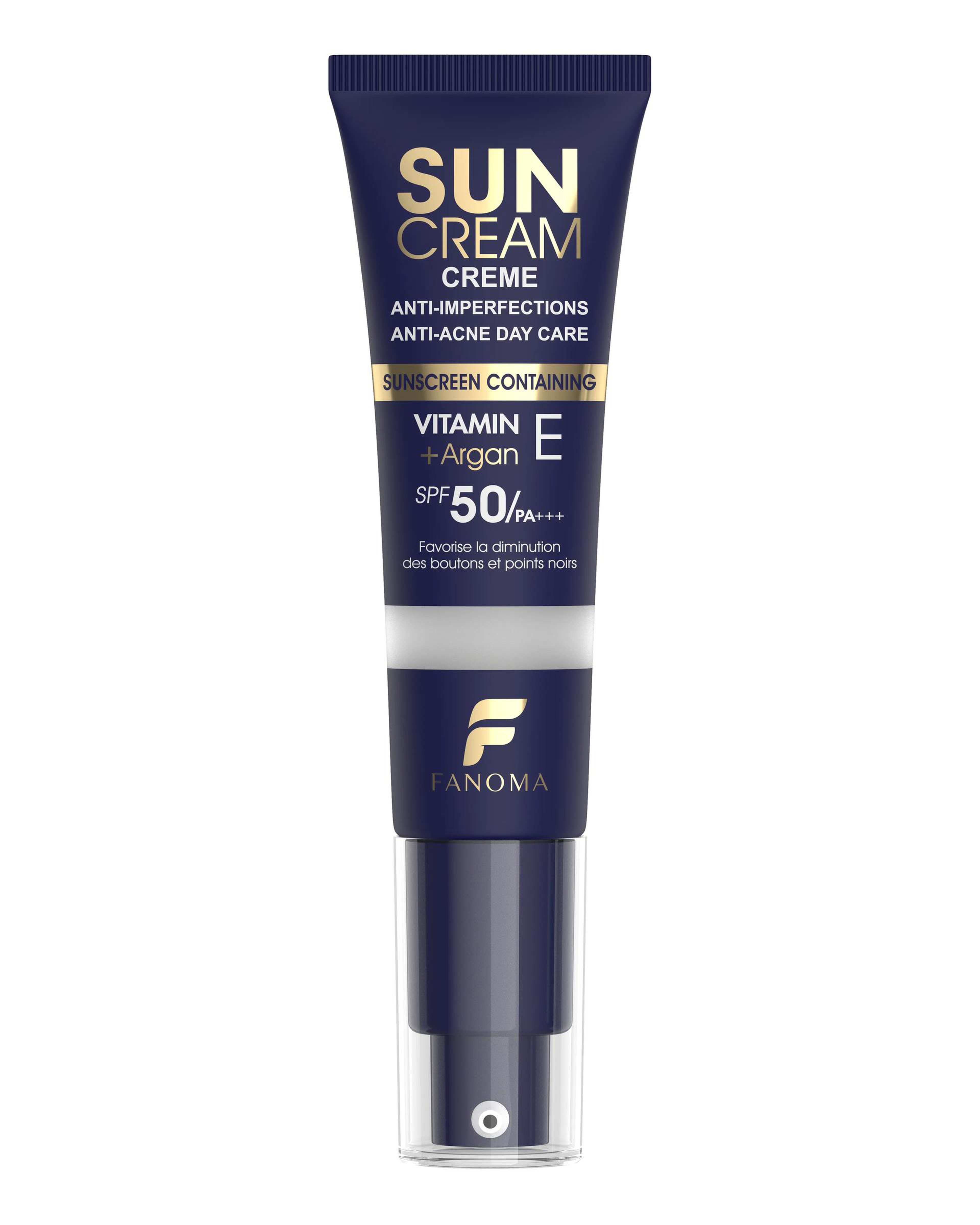 کرم ضد آفتاب بی رنگ SPF50 فاقد چربی فانوما Fanoma مناسب پوست چرب و مستعد جوش