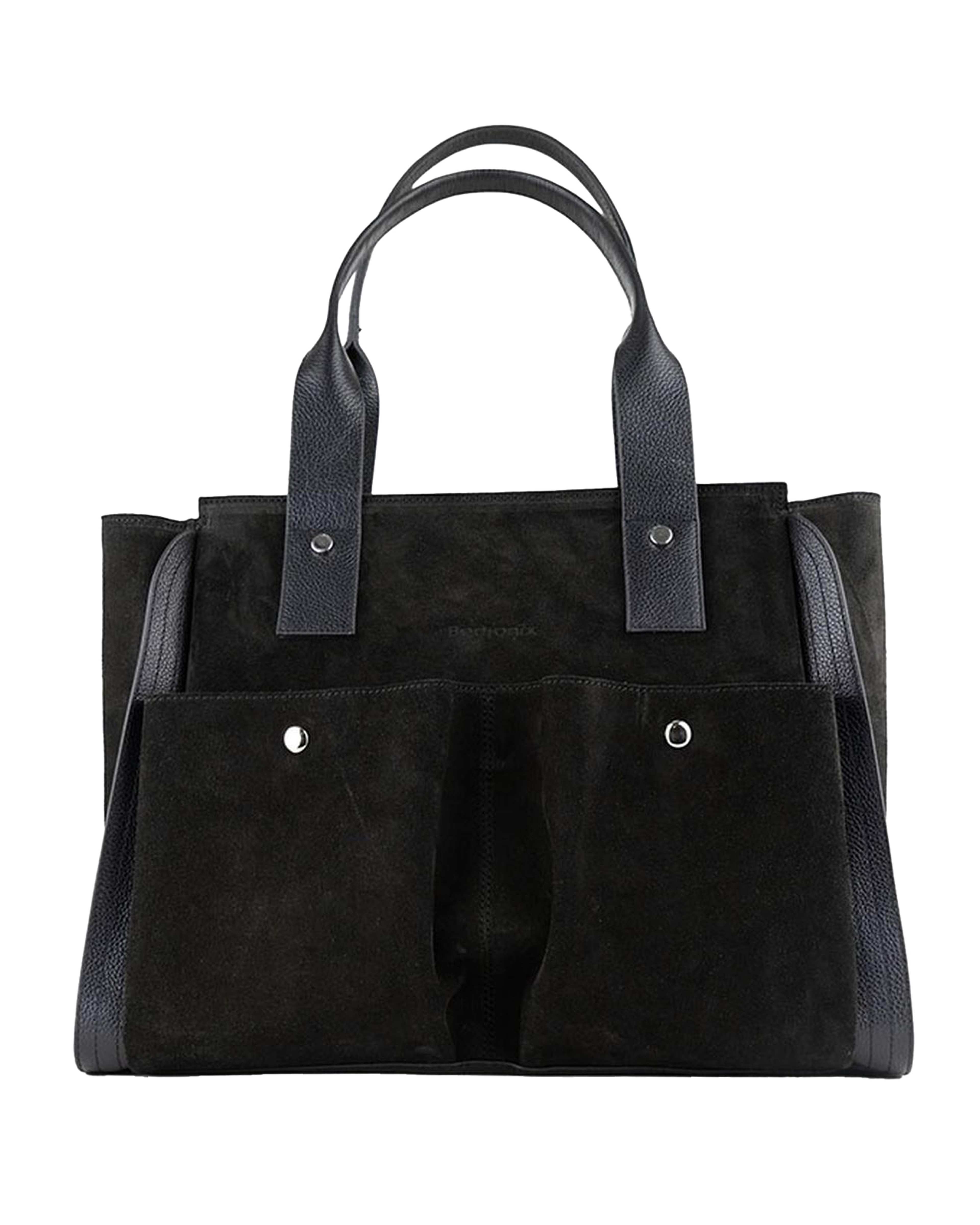 کیف دوشی چرم مشکی برتونیکس Berttonix کد ۴۰۵۱-۶۹۷