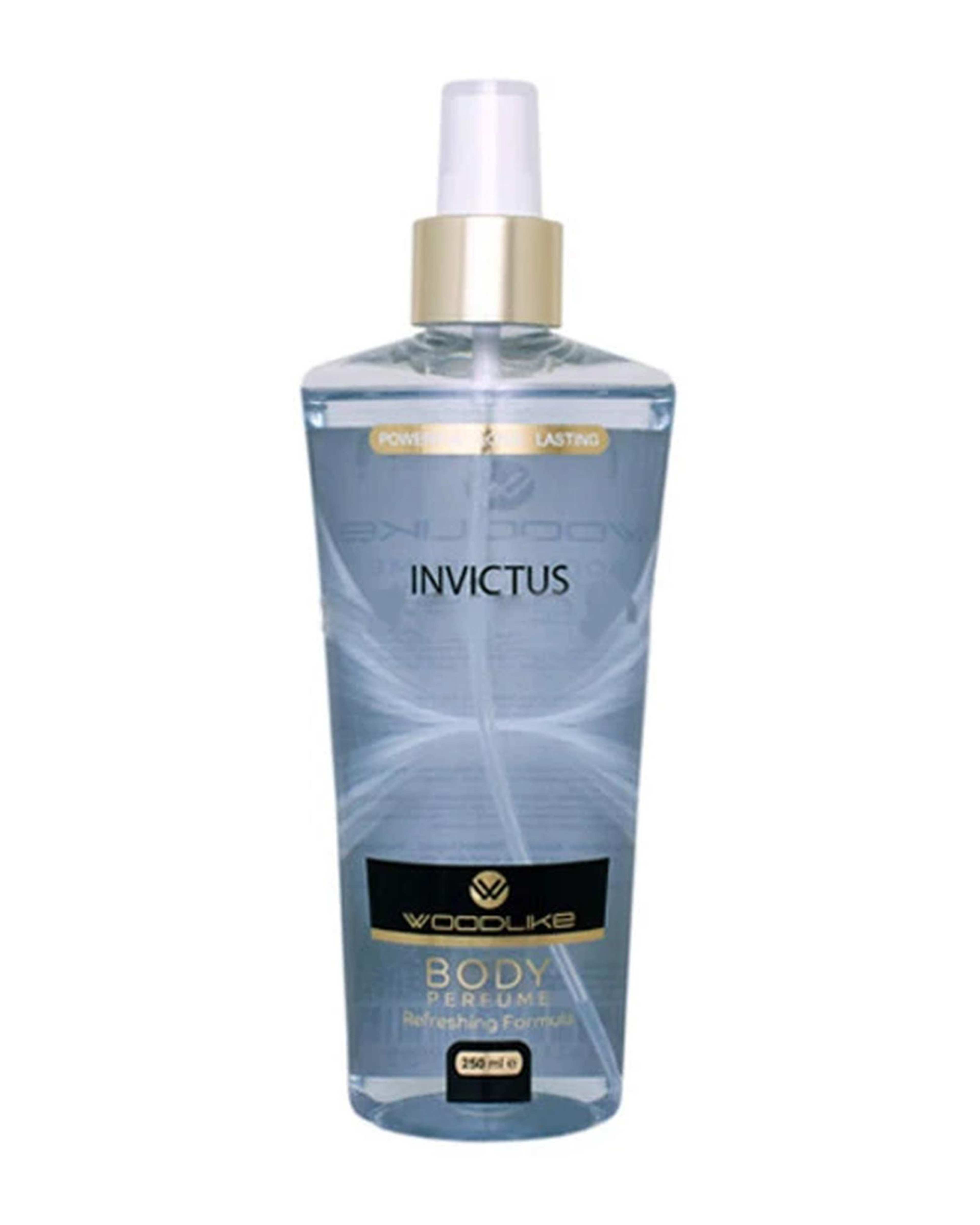 بادی اسپلش مردانه وودلایک Woodlike مدل INVICTUS حجم 250 میلی لیتر