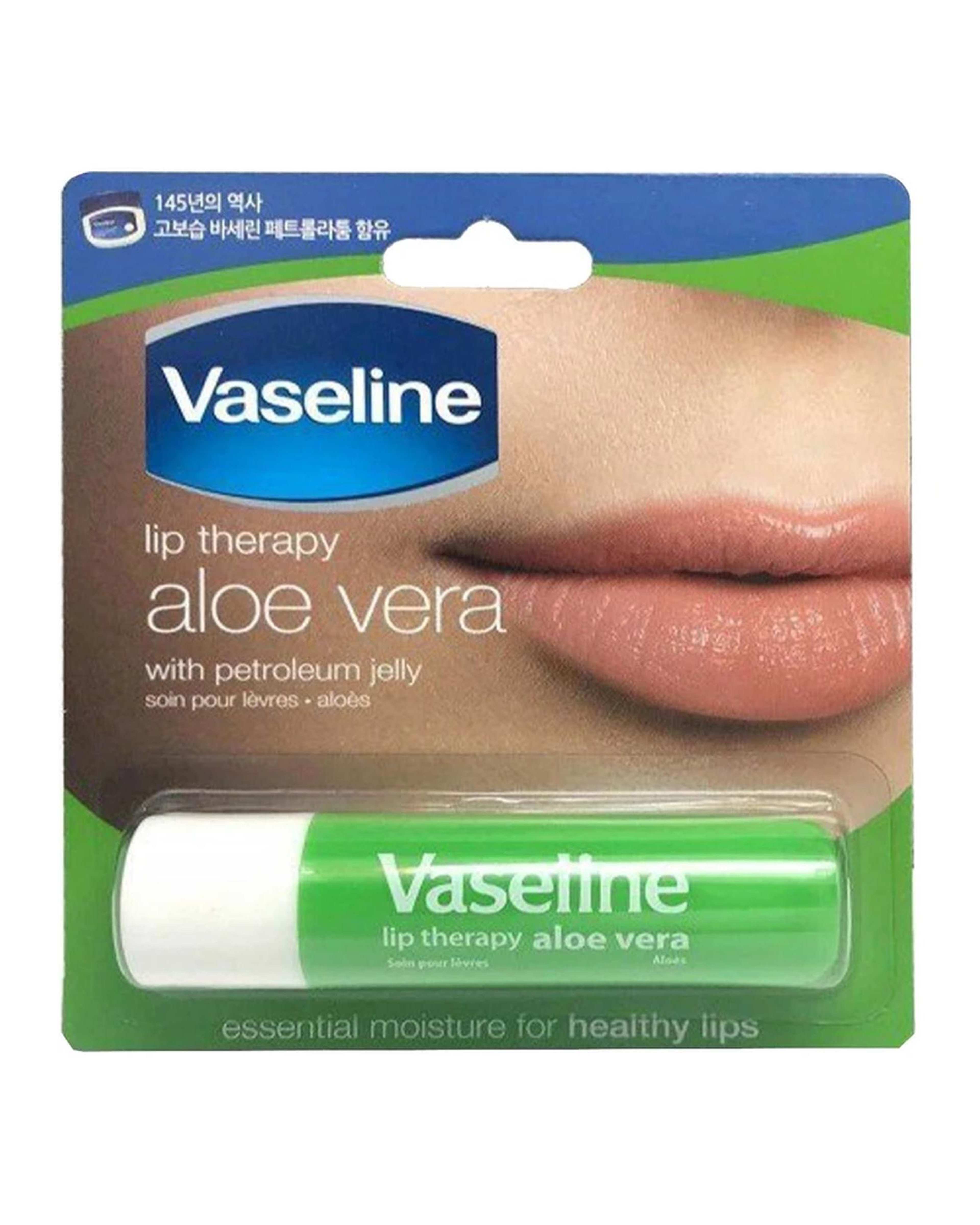 بالم لب وازلین Vaseline مدل GM1221 حاوی عصاره آلوئه ورا وزن 4.8 گرم