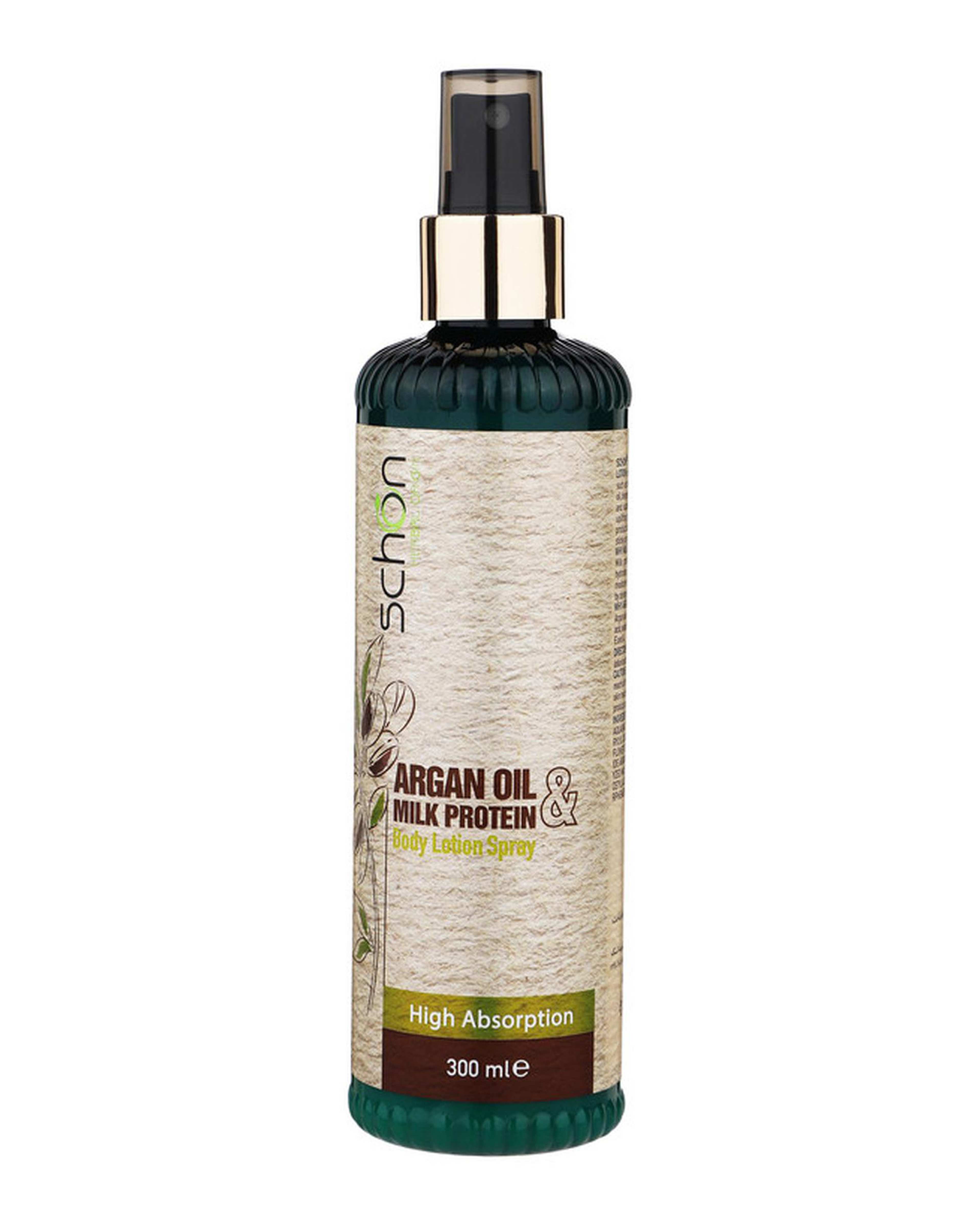 لوسیون بدن شون Schon مدل Argan Oil And Milk Protein حجم 300 میلی لیتر