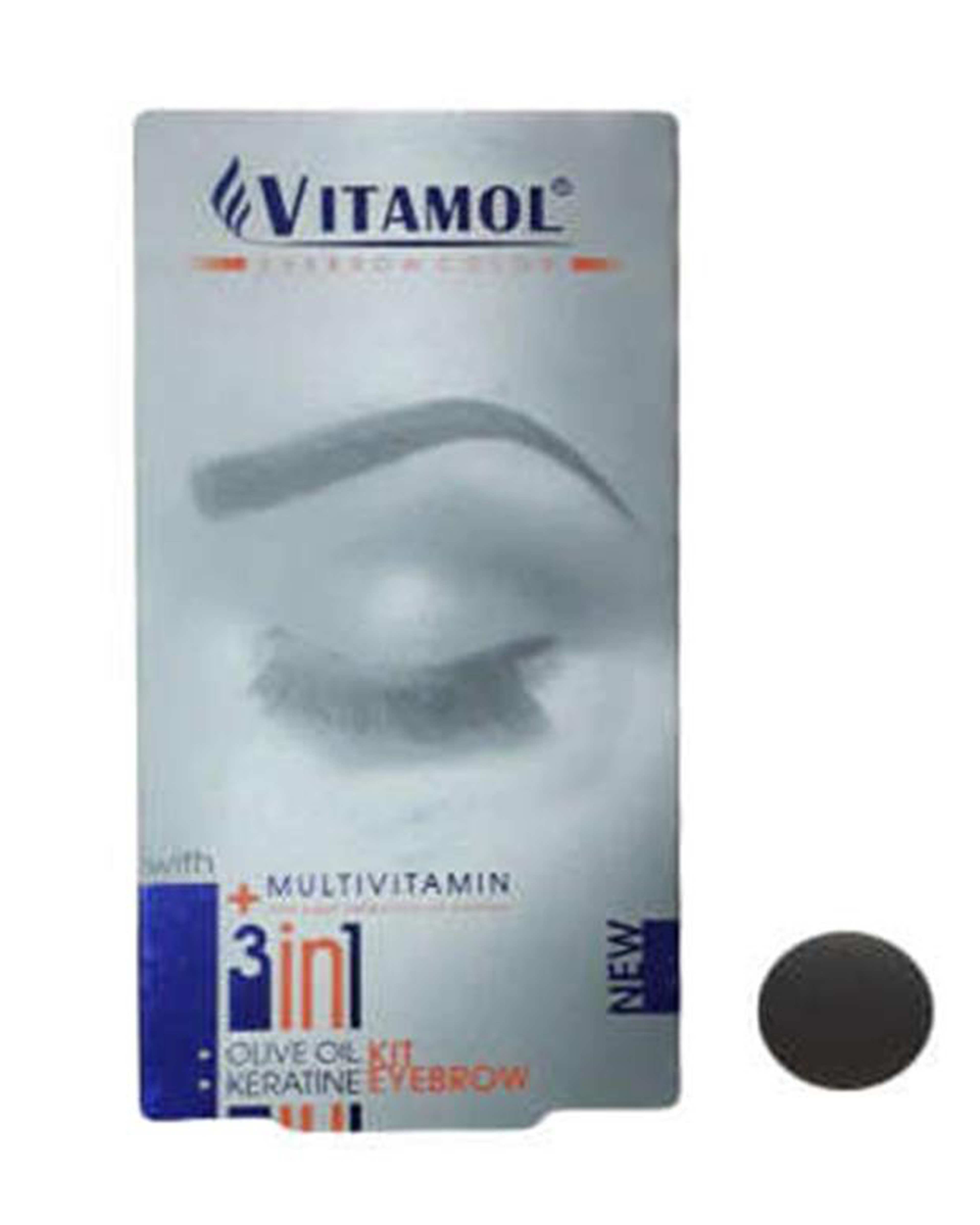 کیت رنگ ابرو ویتامول بلوند شکلاتی تیره شماره CH1 حجم 30ml