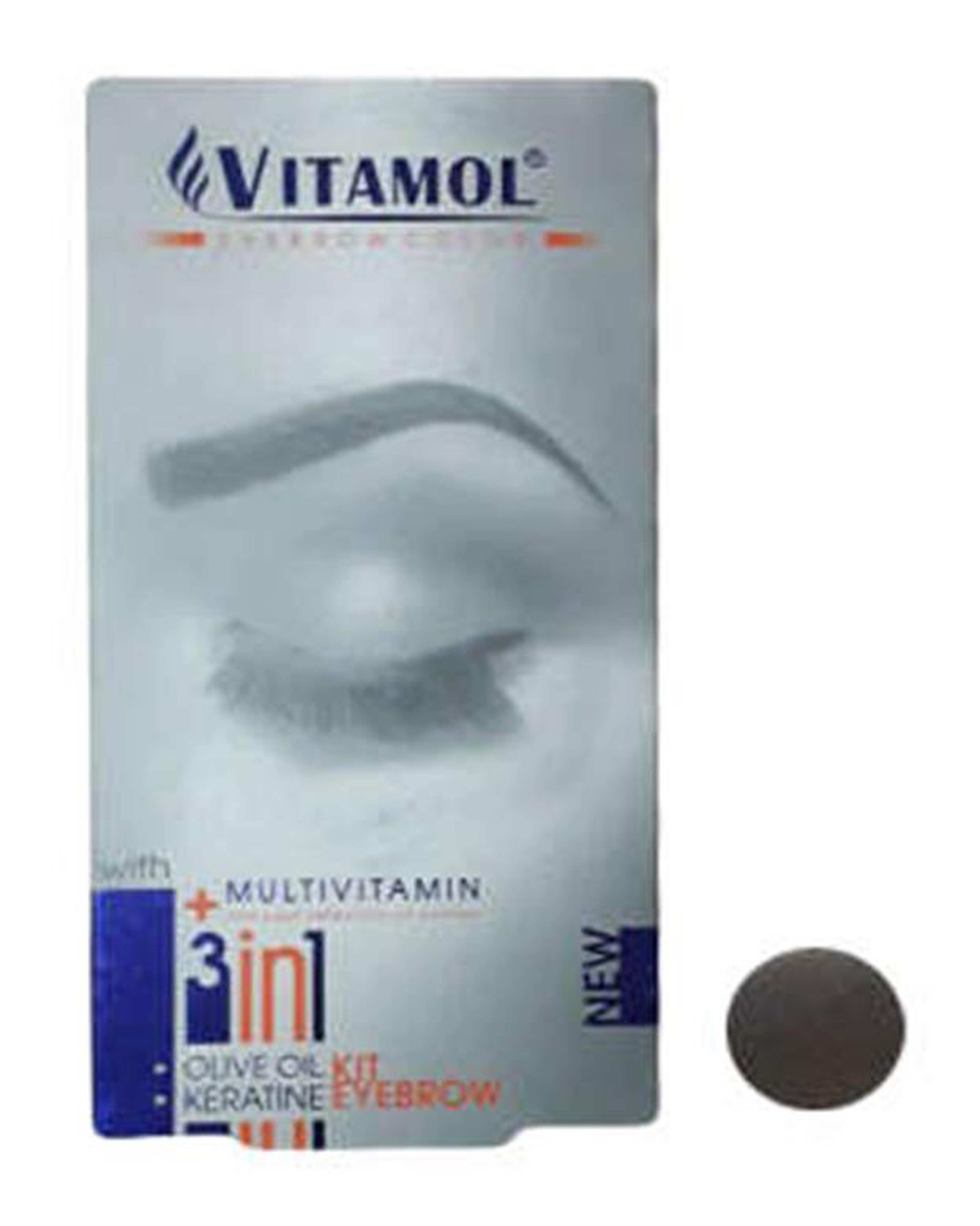 کیت رنگ ابرو ویتامول بلوند متوسط شماره B1 حجم 30ml