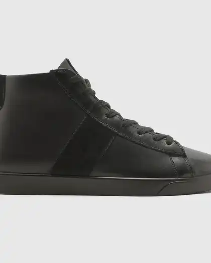 نیم بوت پاشنه بلند چرم طبیعی زنانه بورنیش اشبالت مشکی اورز Orez مدل MIA SNEAKER BOOT کد WCB160