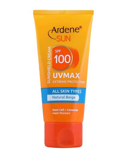 کرم ضد آفتاب رنگی SPF100 آردن سان Ardene Sun مدل Uvmax رنگ بژ طبیعی حجم 50 میلی لیتر