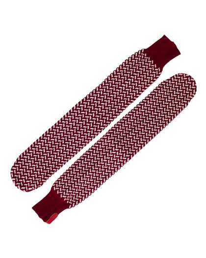 پاپوش بافت زرشکی تارتن Tartan مدل جناقی لمه دار کد 800000146