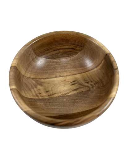 کاسه سالاد خوری گود چوب گردو هانشوود Hanshwood قطر 25 سانتی متر