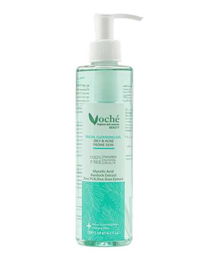 ژل شستشوی صورت وچه Voche مناسب پوست های چرب و مستعد آکنه حجم 250ml