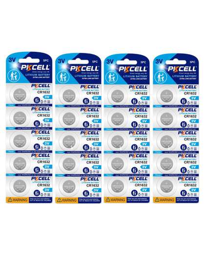 باتری سکه ای پی کی سل Pkcell مدل CR1632 بسته 20 عددی