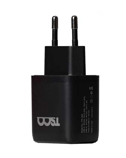 شارژر دیواری 20 وات دو پورت مشکی تسکو Tsco مدل TTC 265