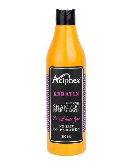 شامپوی مو اسیفکس Aciphex مدل Keratin مخصوص موهای کراتین شده حجم 500ml