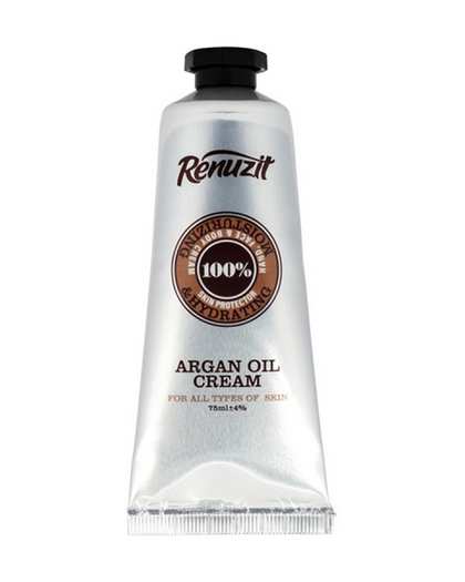 کرم مرطوب کننده و آبرسان صورت و بدن تیوپی رینوزیت Renuzit حاوی روغن آرگان حجم 75ml