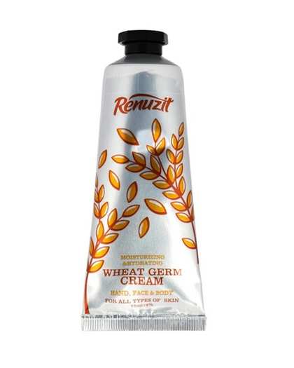 کرم مرطوب کننده و آبرسان صورت و بدن تیوپی رینوزیت Renuzit حاوی جوانه گندم حجم 75ml