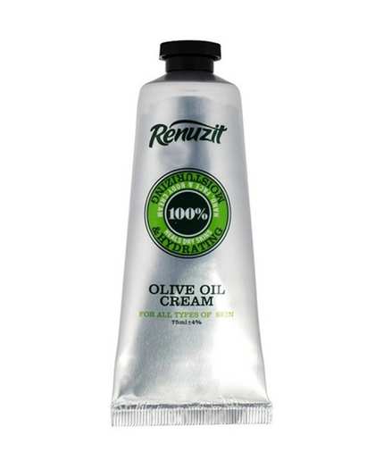 کرم مرطوب کننده و آبرسان صورت و بدن تیوپی رینوزیت Renuzit حاوی روغن زیتون حجم 75ml